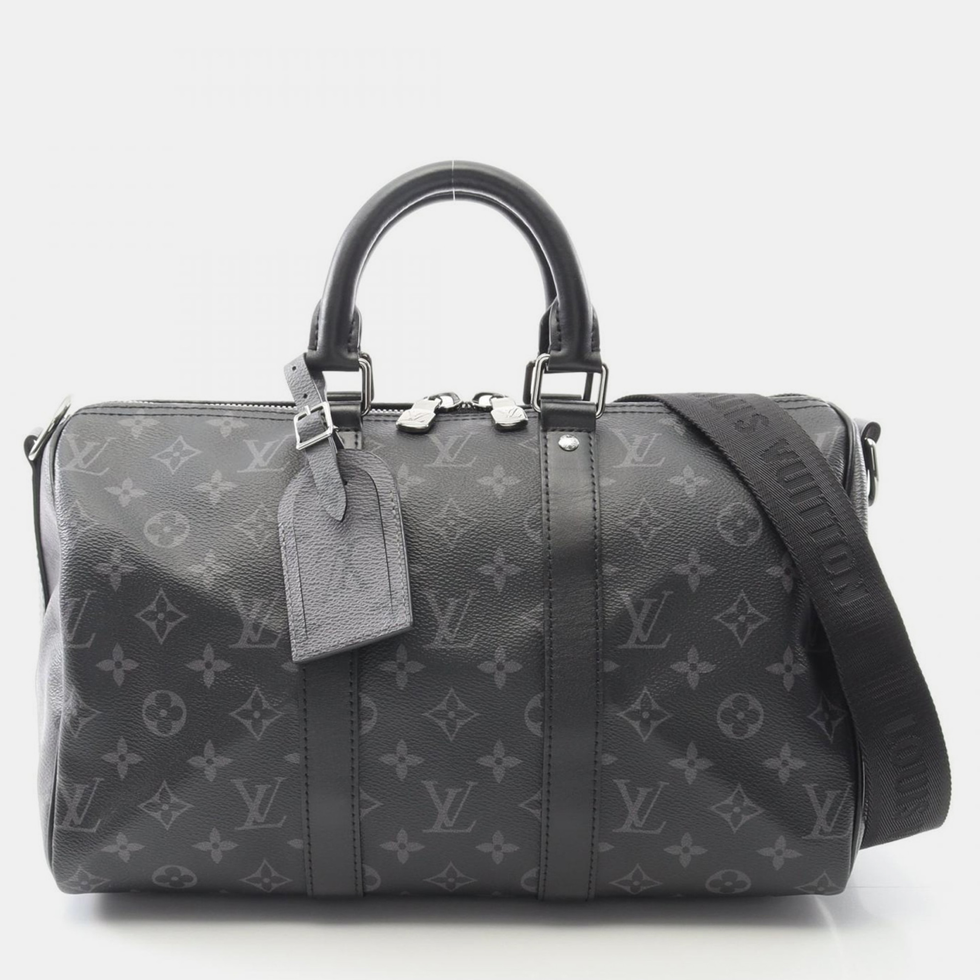 

Louis Vuitton Keepall Bandoulière 35 Monogram Eclipse Black Shoulder Handbag