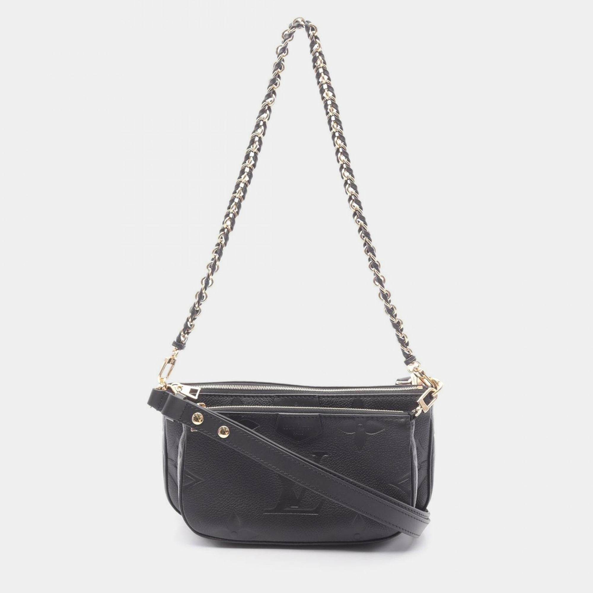 

Louis Vuitton Pochette Accessoires Black Monogram Leather Shoulder Bag