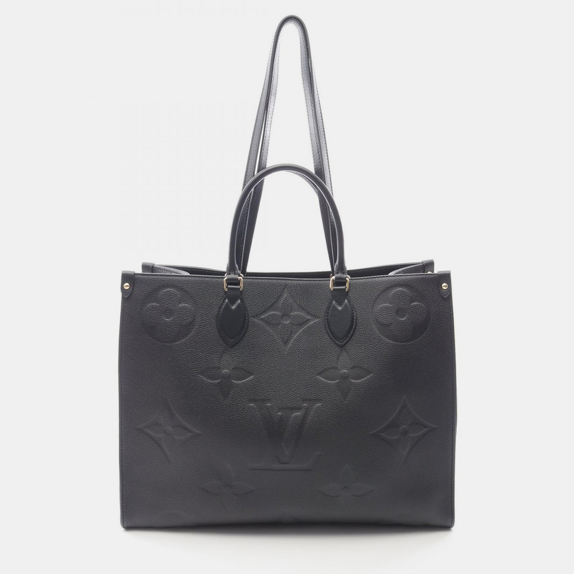 

Louis Vuitton OnTheGo GM Black Monogram Empreinte Shoulder Tote Bag