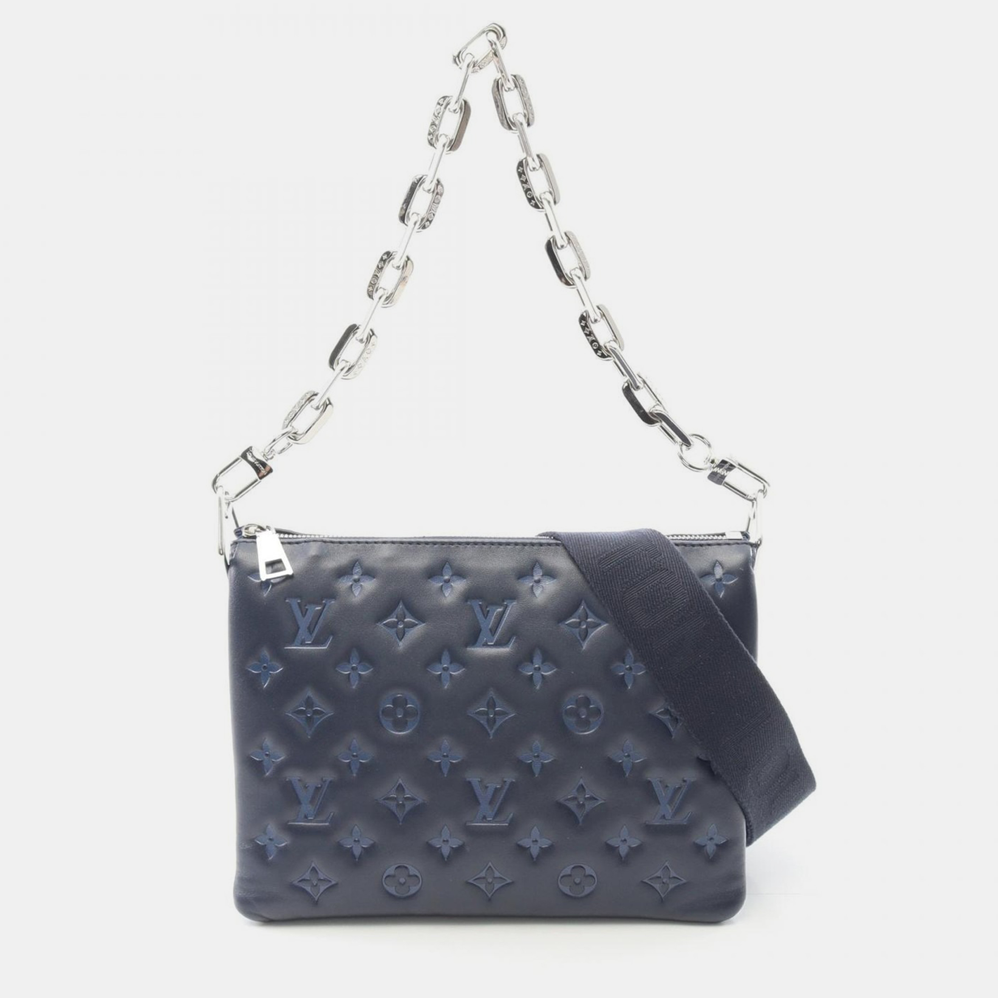 

Louis Vuitton Coussin PM Navy Blue Monogram Leather 2-Way Chain Shoulder Bag