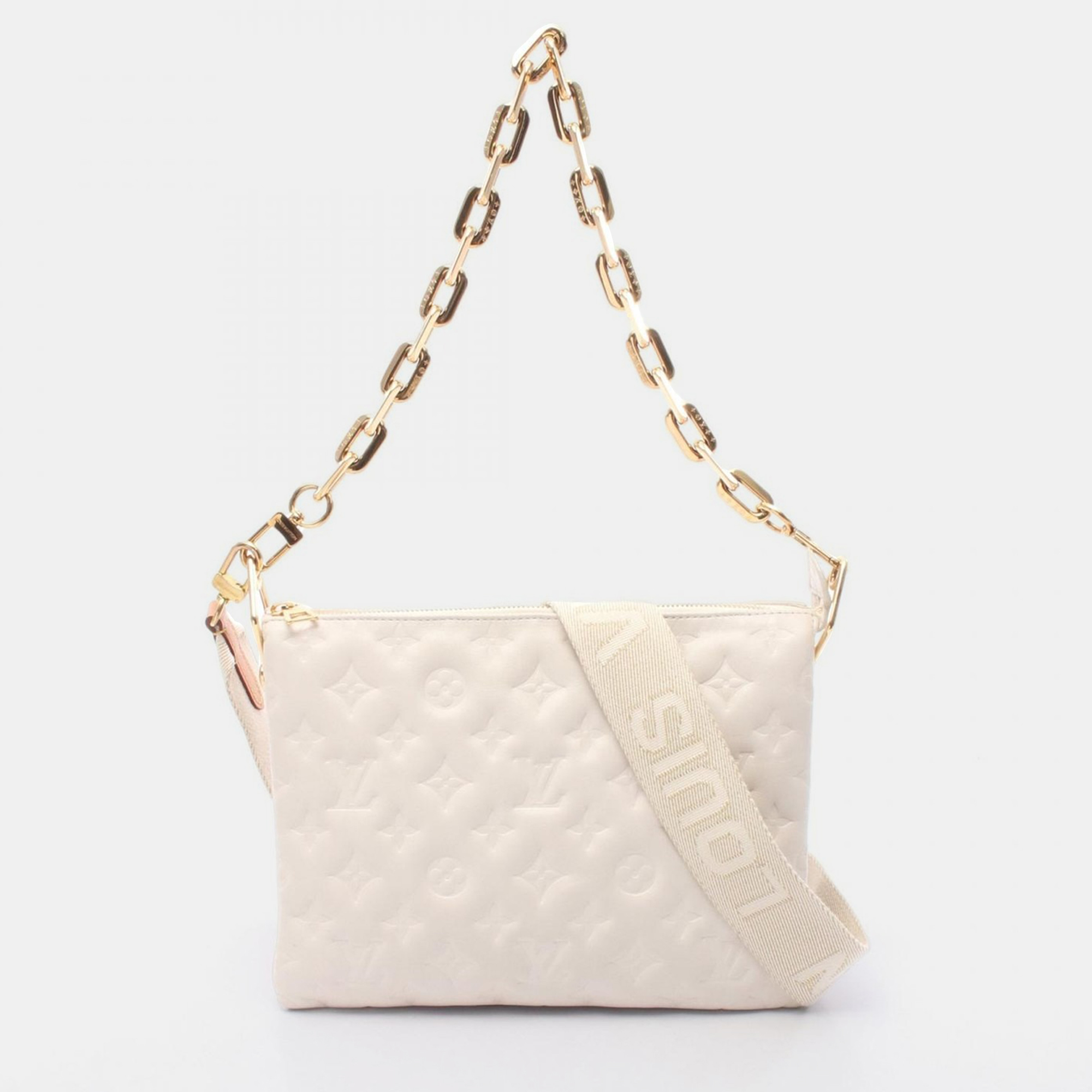 

Louis Vuitton Coussin PM White Monogram Leather Shoulder Bag