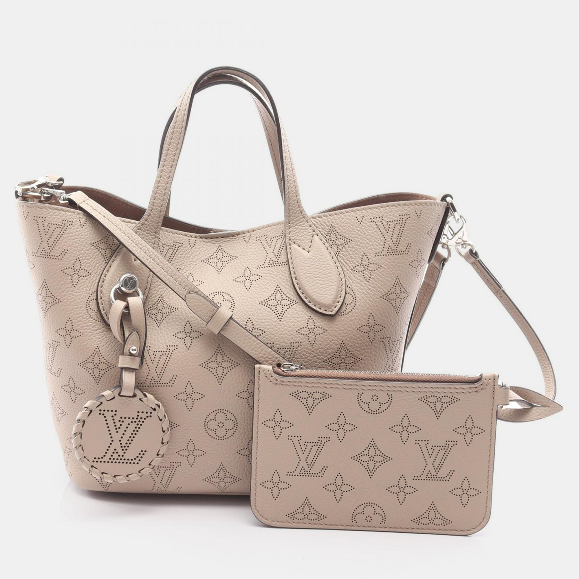 

Louis Vuitton Blossom PM Beige Galet Mahina Leather Shoulder Bag