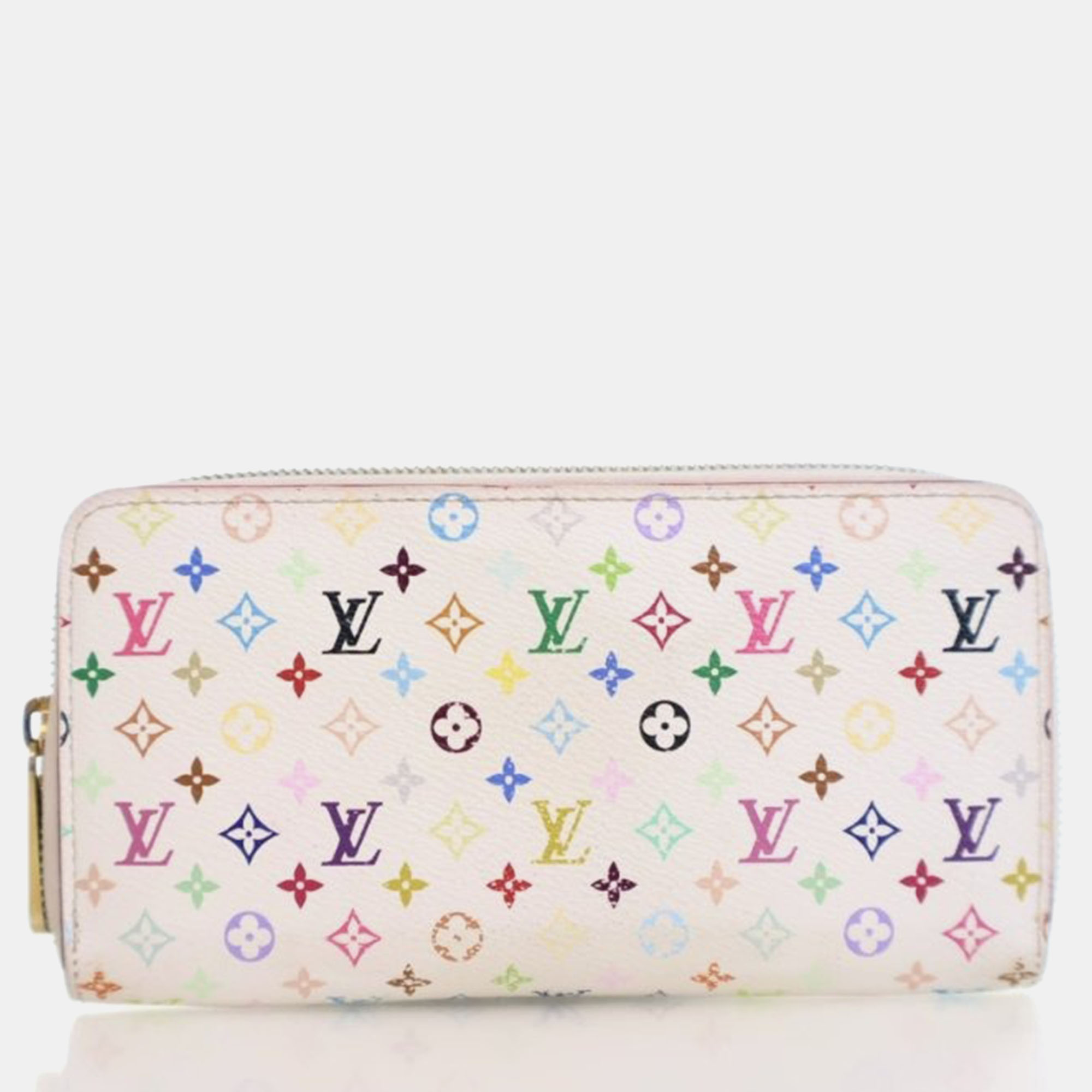 

Louis Vuitton Monogram Multicolor Zippy Wallet, White