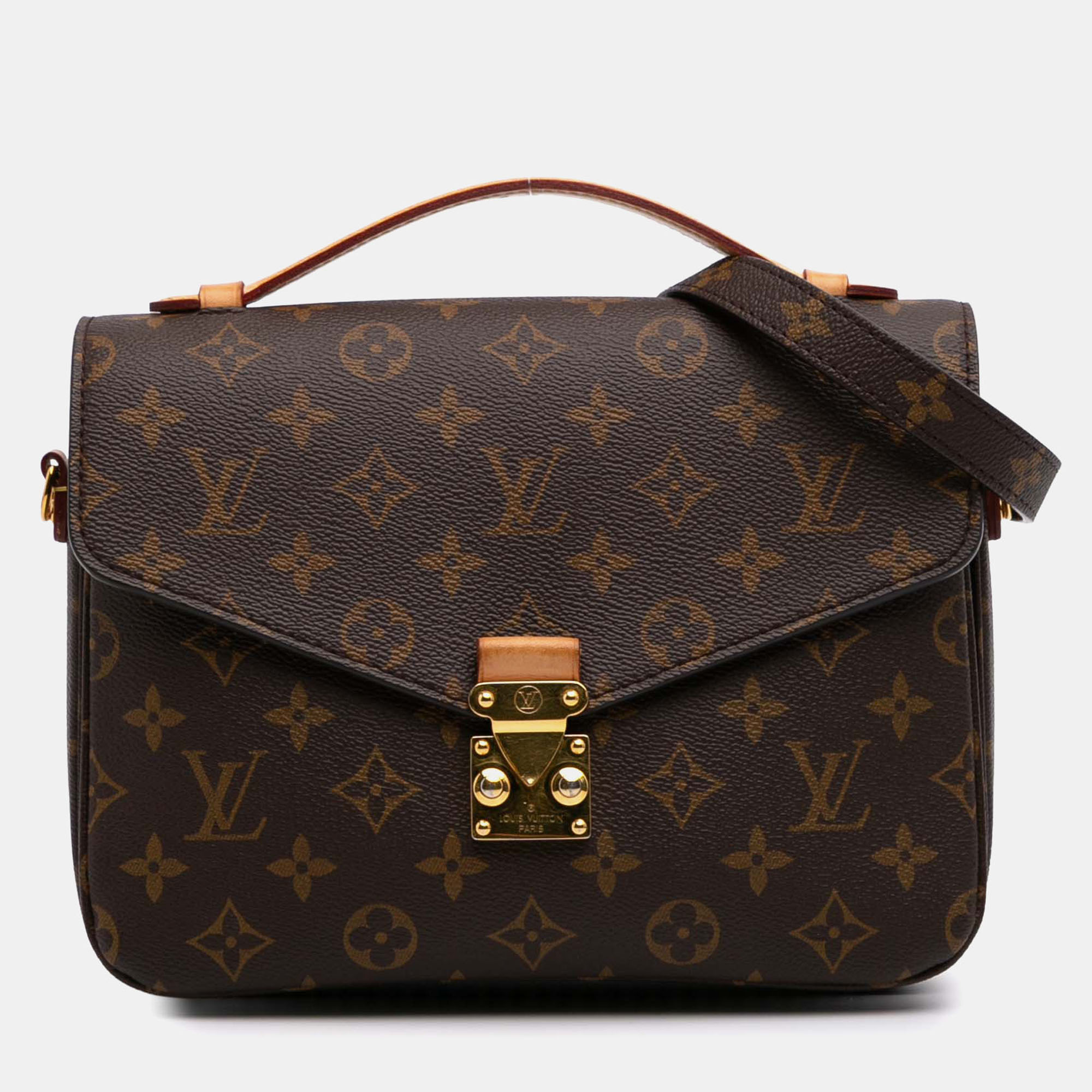

Louis Vuitton Brown Monogram Pochette Metis