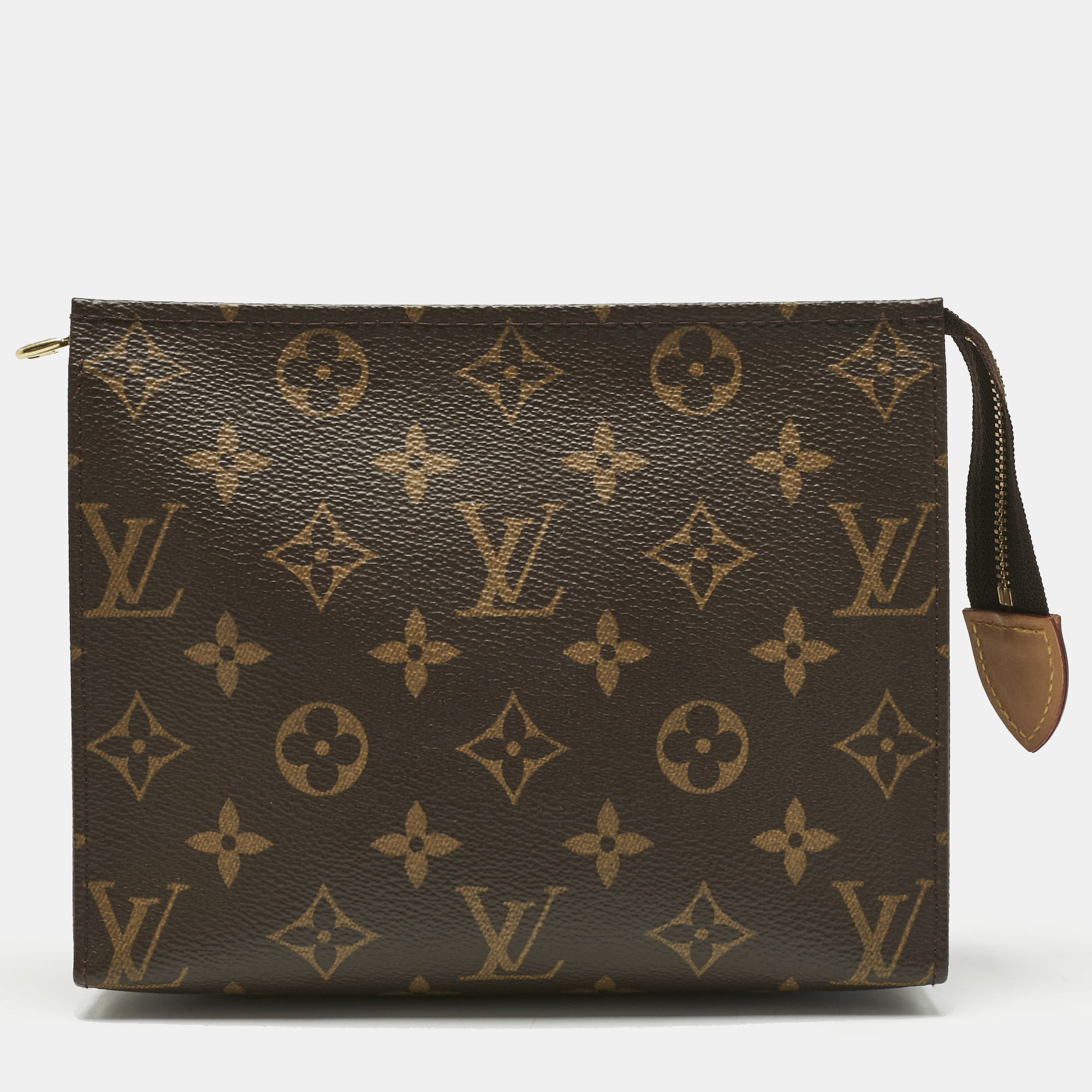 Pre-owned Louis Vuitton Monogram Canvas Toiletry 19 Pouch In Brown