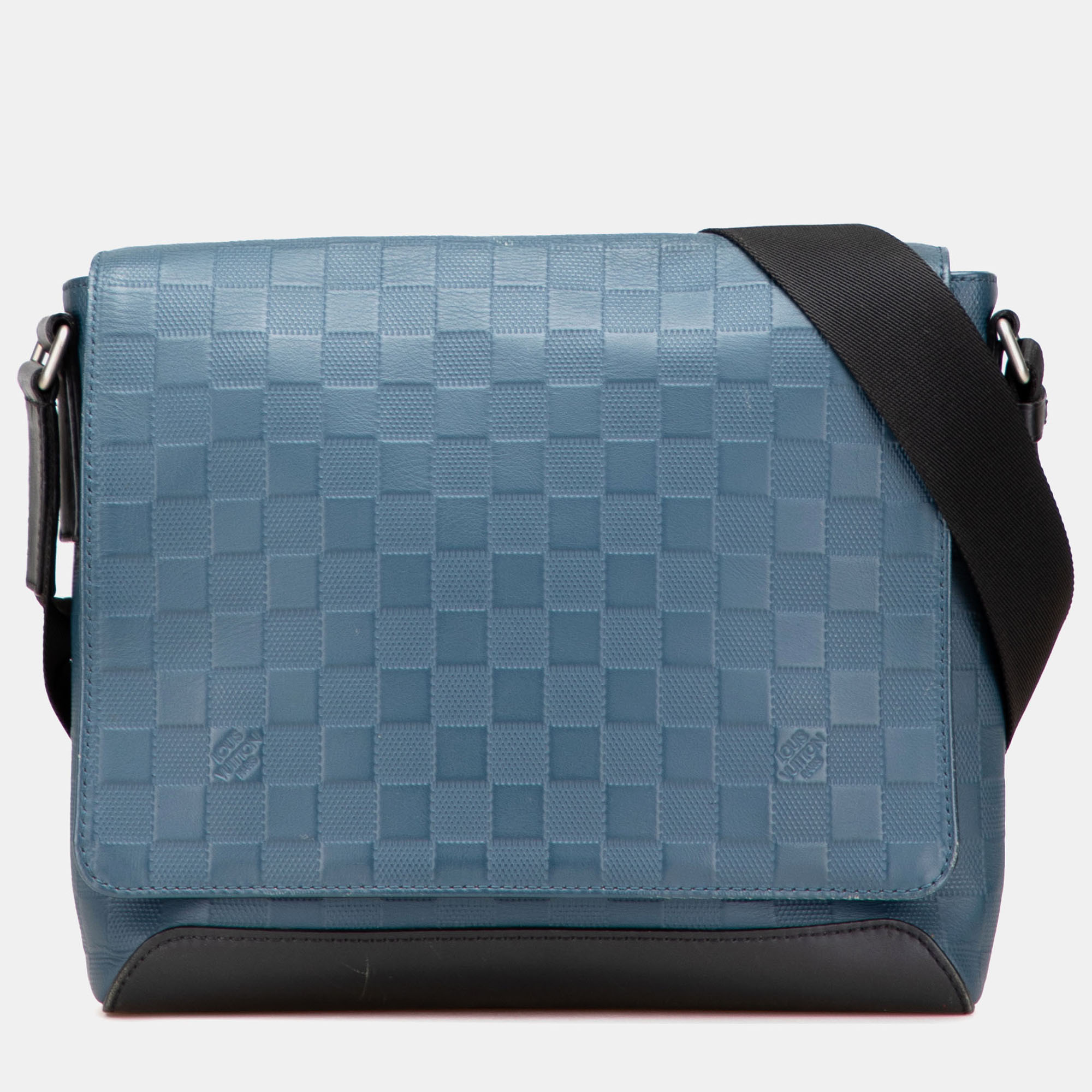 

Louis Vuitton Blue Damier Infini District PM