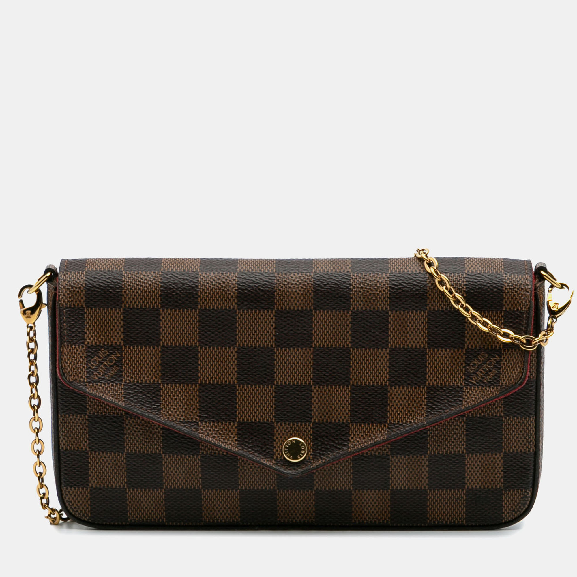 

Louis Vuitton Brown Damier Ebene Pochette Felicie