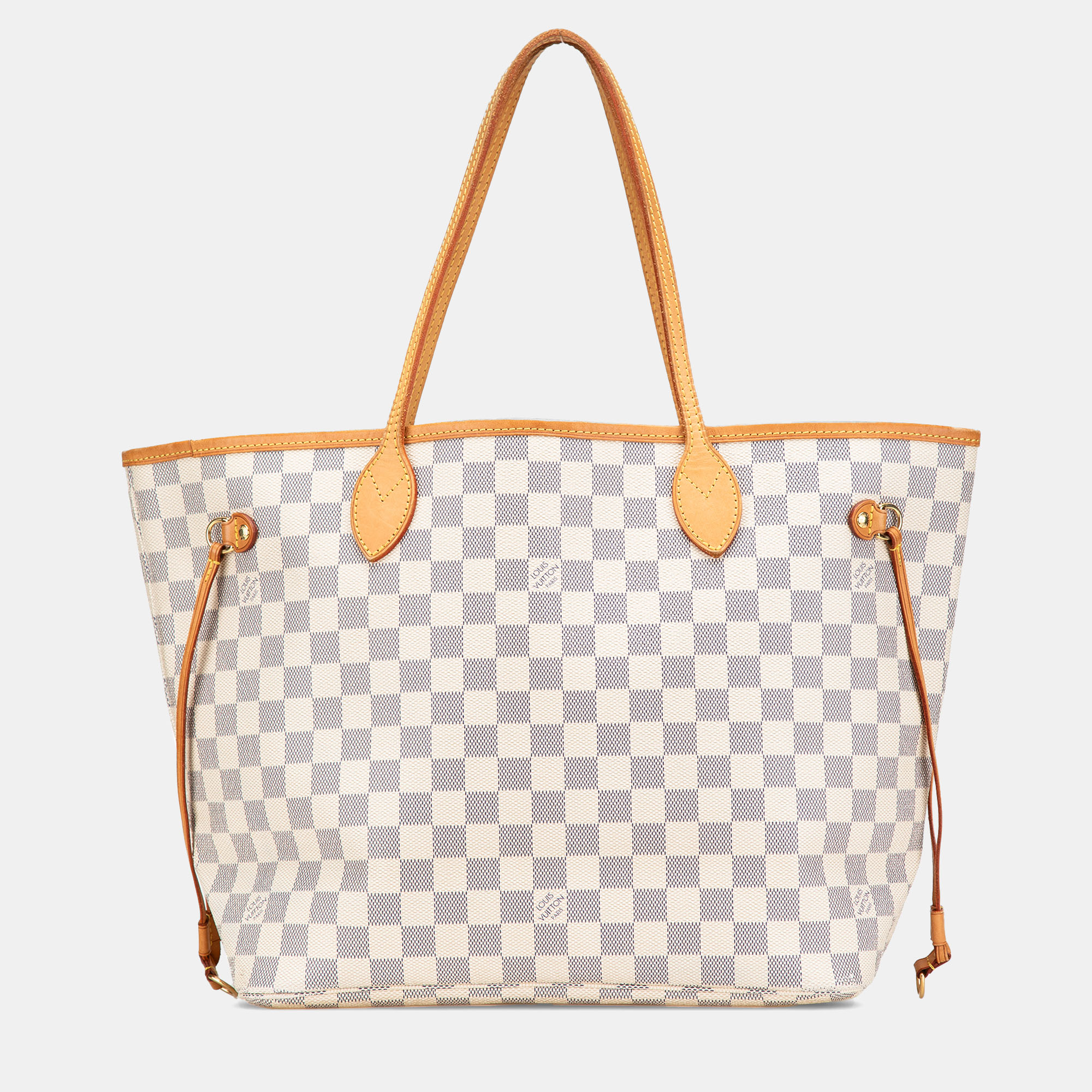 

Louis Vuitton White Damier Azur Neverfull MM