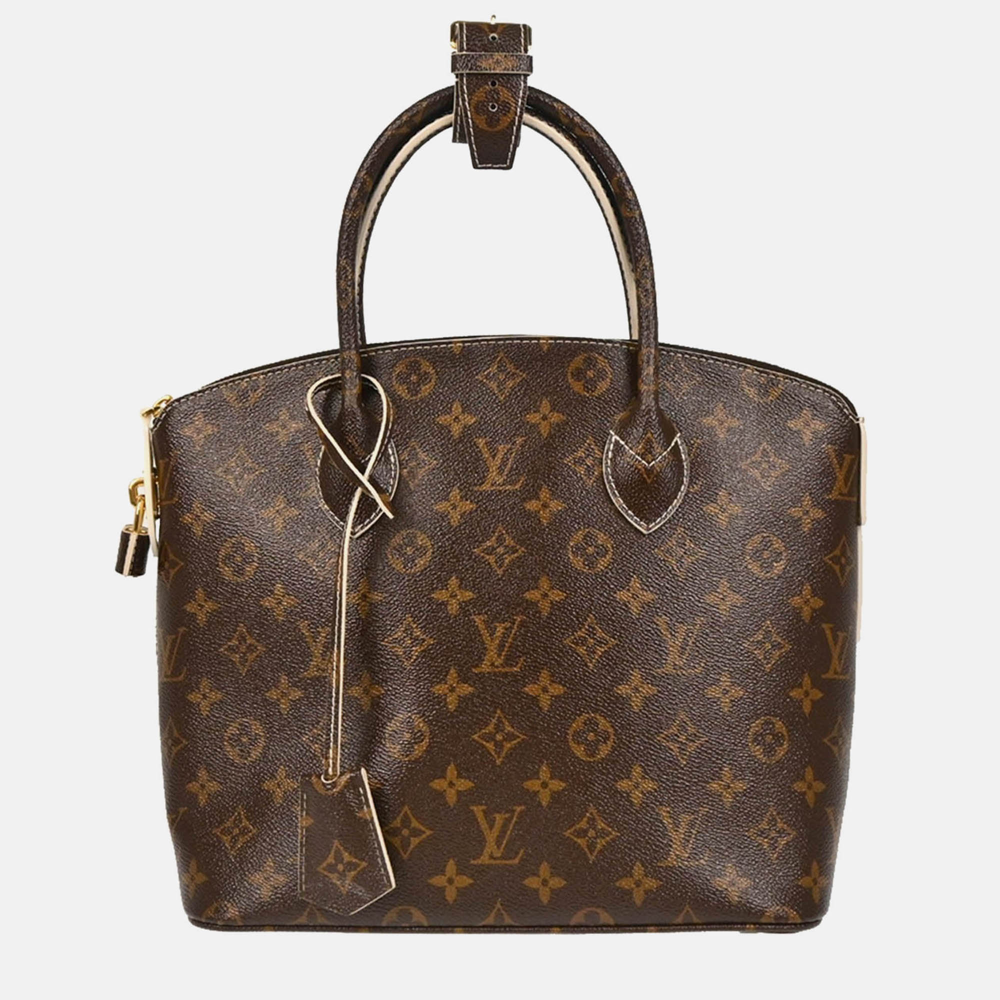 

Louis Vuitton Lockit PM Monogram Shiny Canvas Shoulder Bag, Brown