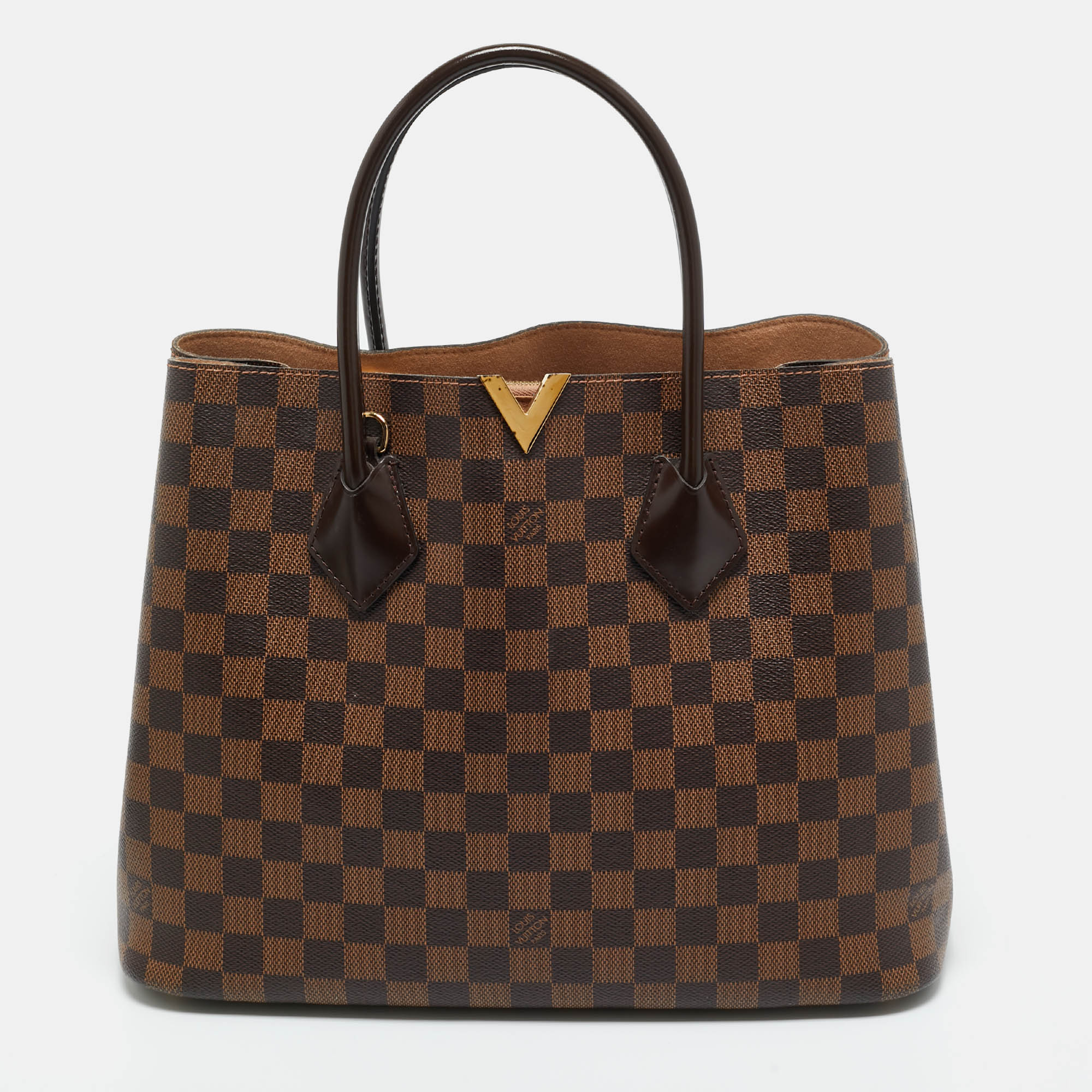 

Louis Vuitton Damier Ebene Canvas Kensington V Bag, Brown