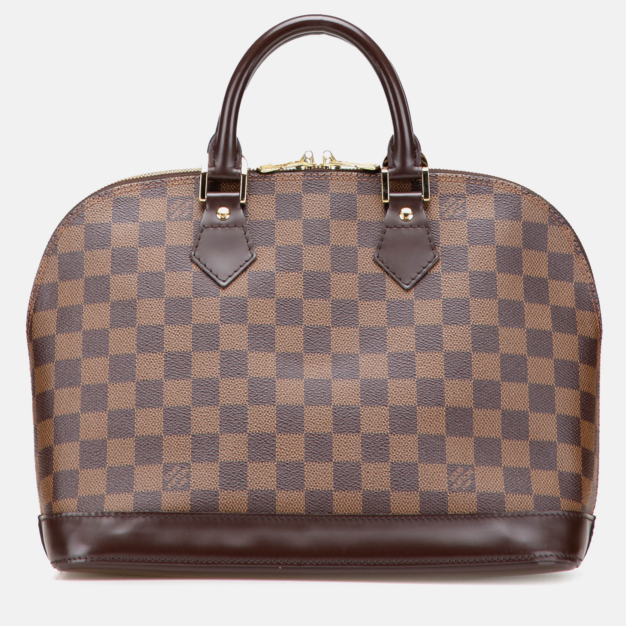 

Louis Vuitton Brown Damier Ebene Alma PM Bag