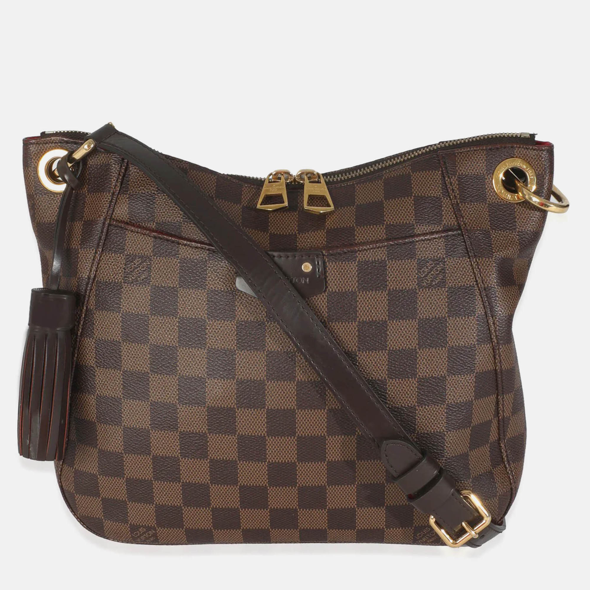

Louis Vuitton Damier Ebene Canvas South Bank Besace, Brown