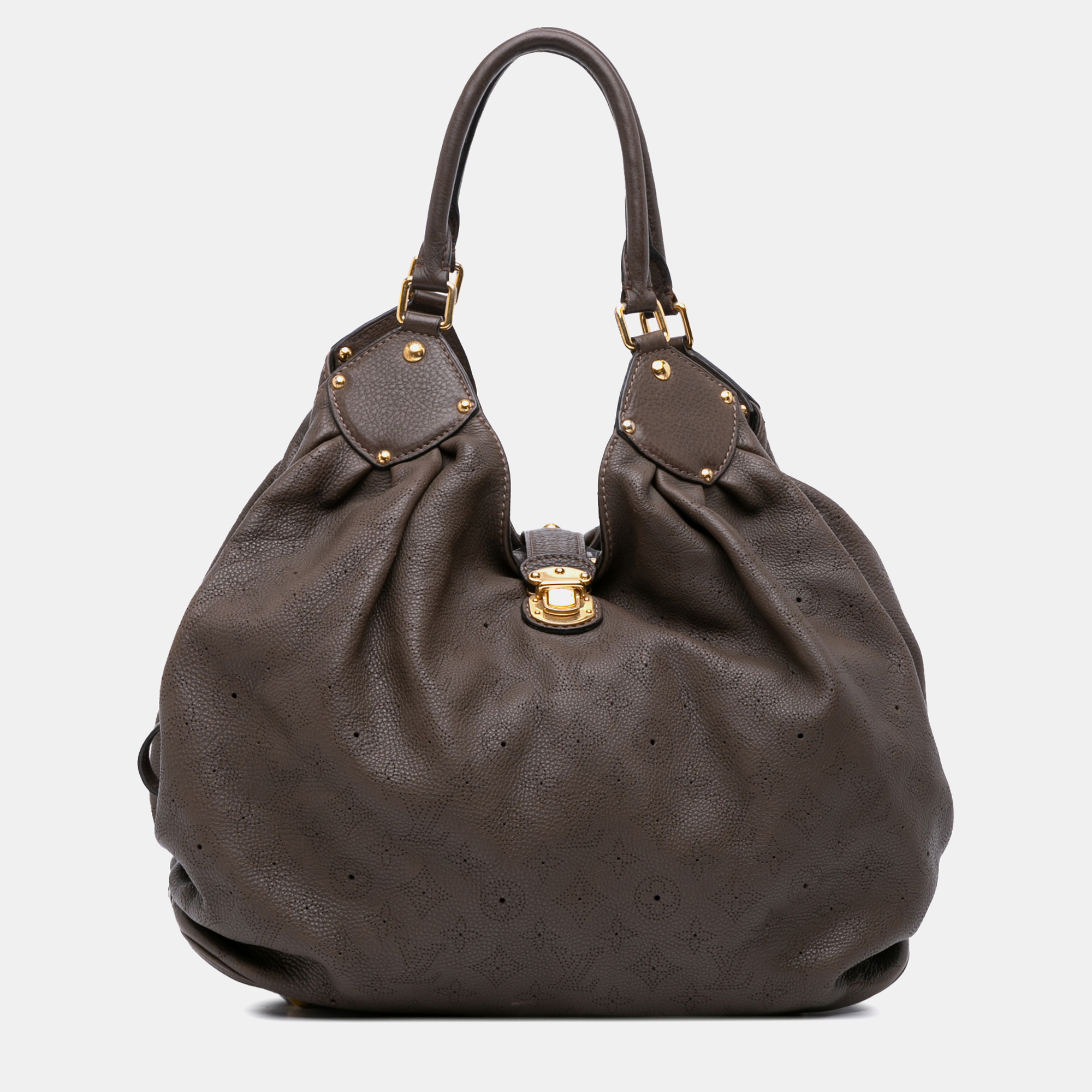

Louis Vuitton Brown Monogram Mahina  Hobo