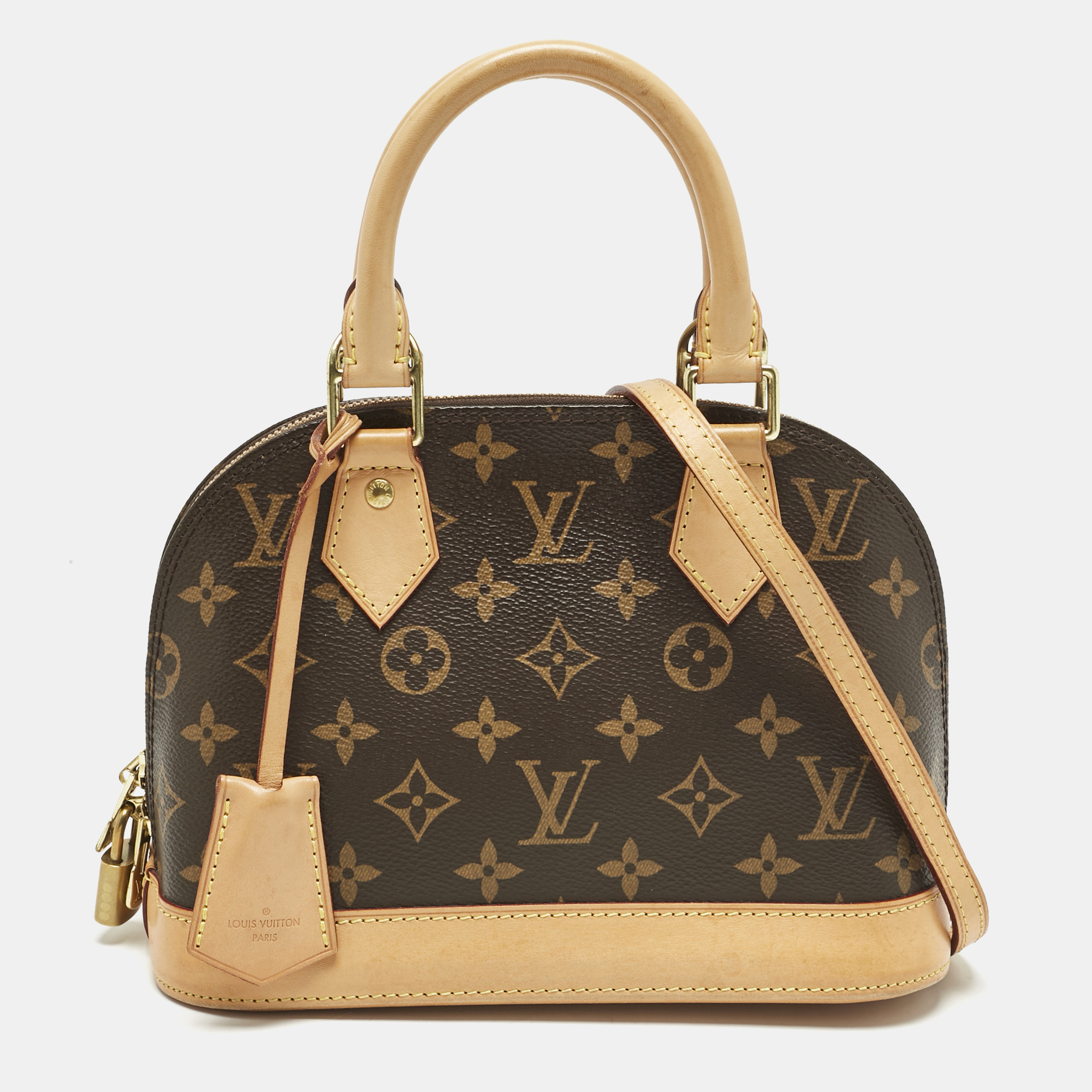

Louis Vuitton Monogram Canvas Alma BB Bag, Brown