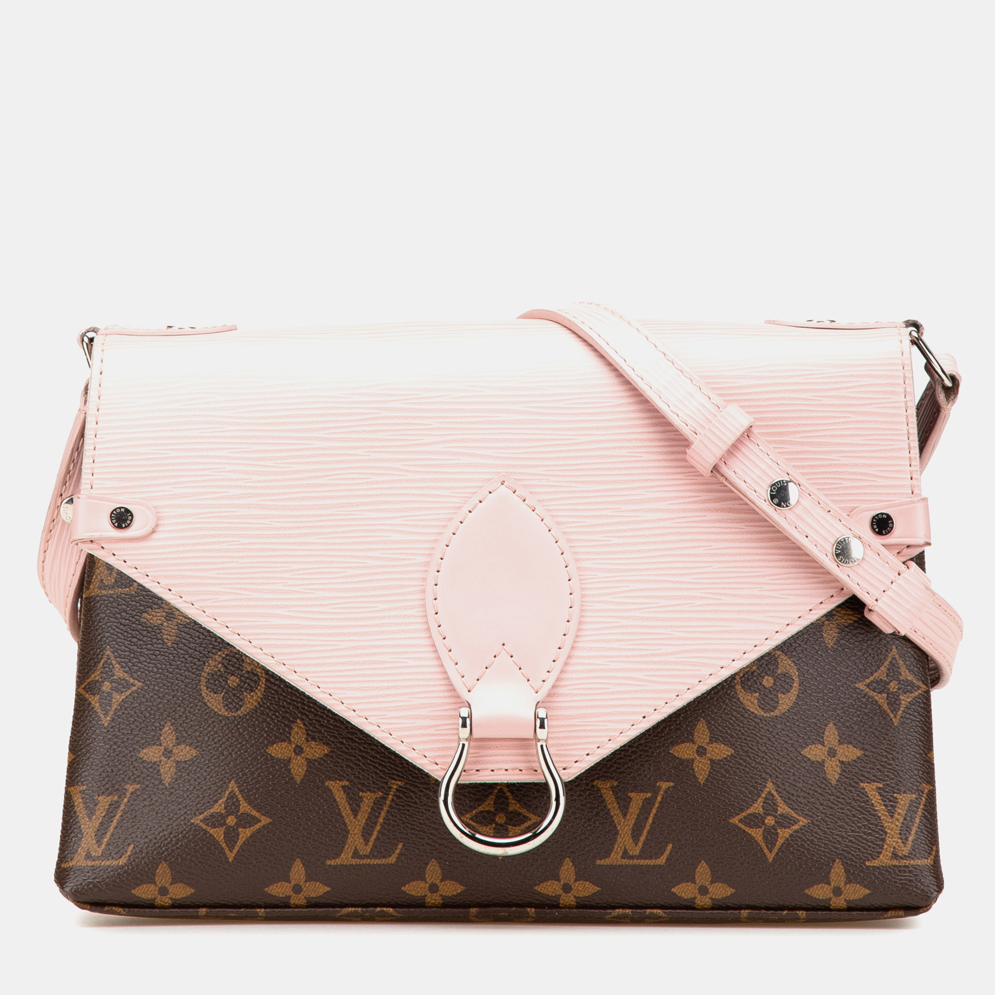 

Louis Vuitton Brown Pink Monogram Epi Saint-Michel