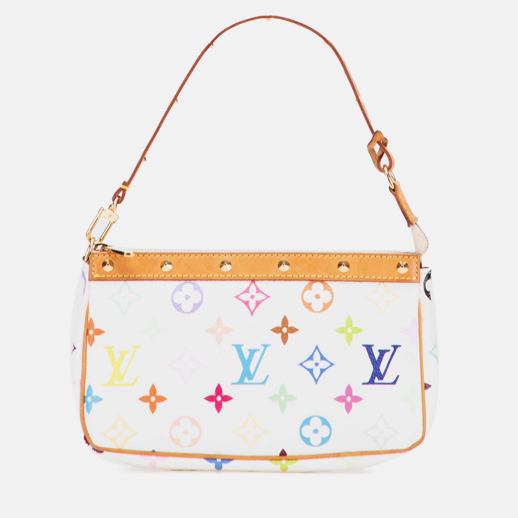 

Louis Vuitton White Monogram Multicolore Pochette Accessoires