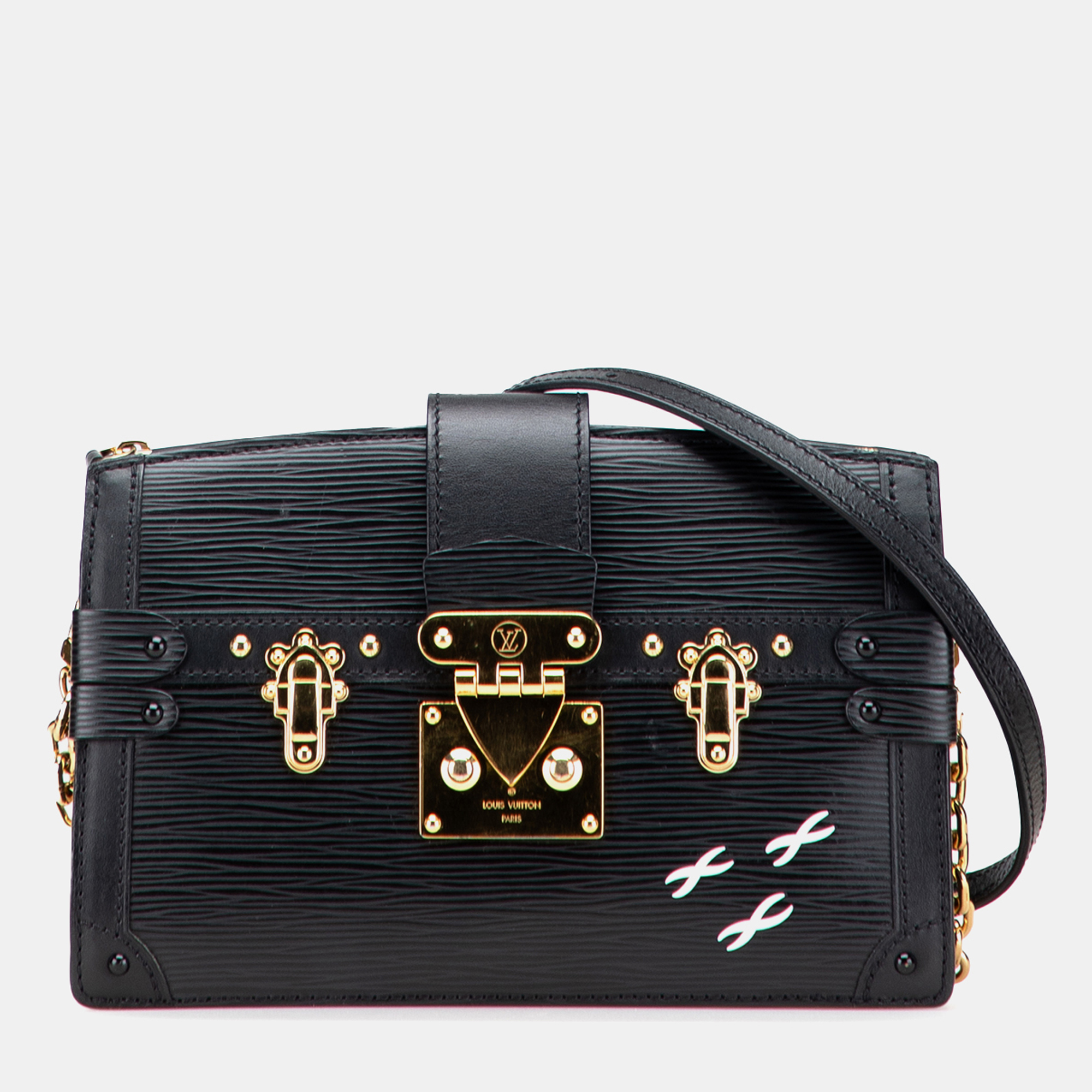 

Louis Vuitton Black Epi Trunk Clutch