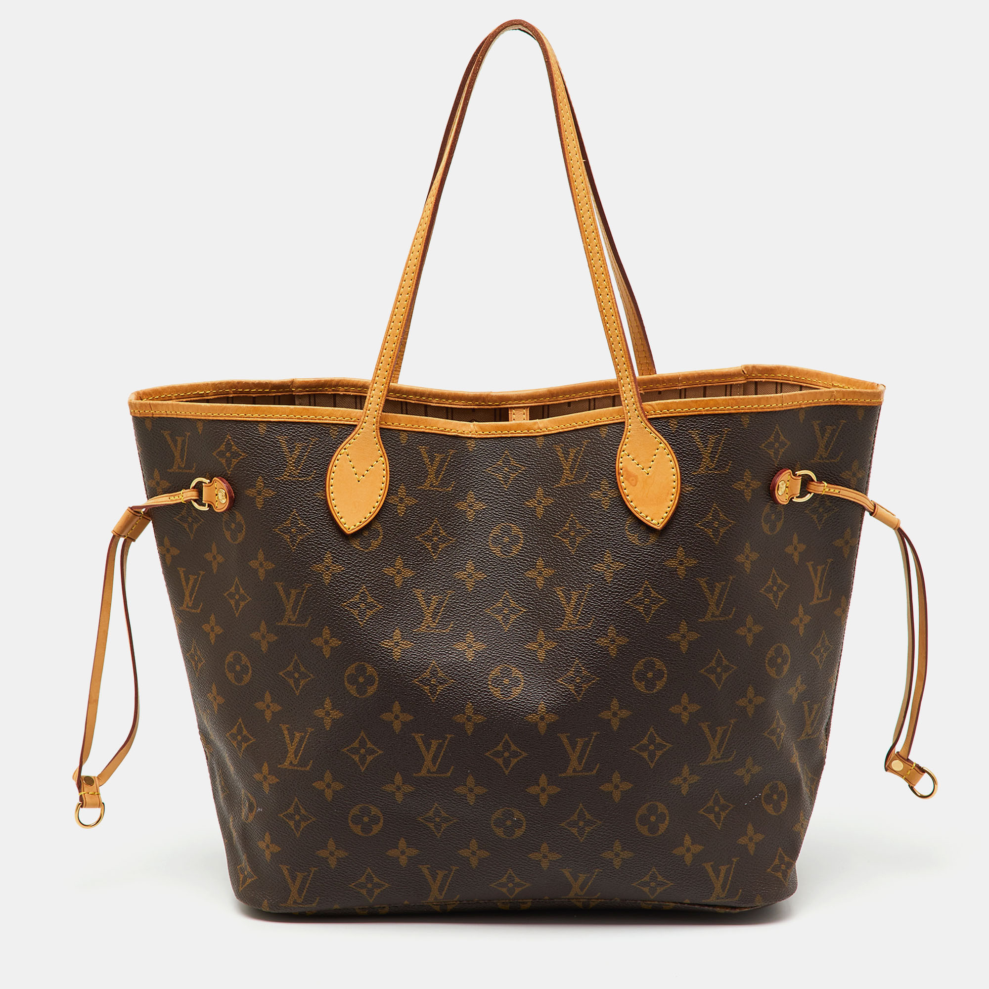 

Louis Vuitton Monogram Canvas Neverfull MM Bag, Brown