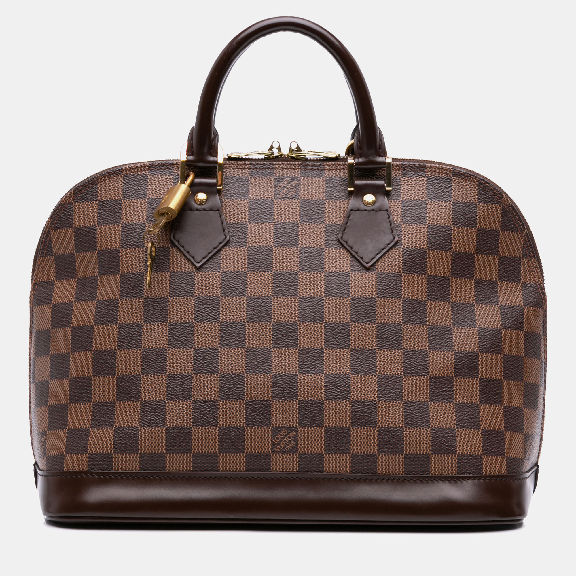 

Louis Vuitton Brown Damier Ebene Alma PM