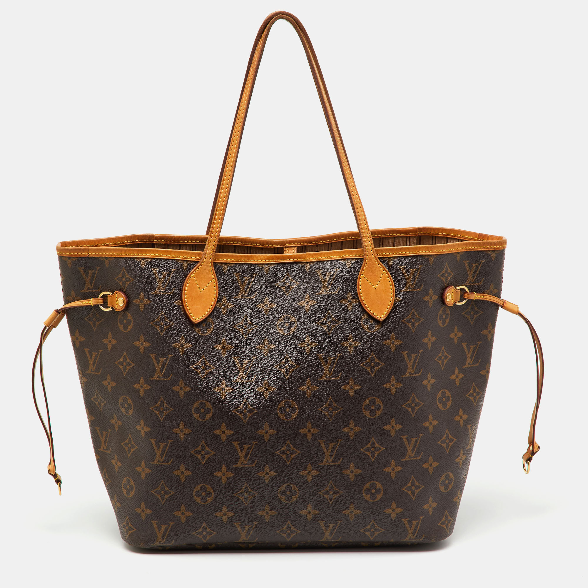 

Louis Vuitton Monogram Canvas Neverfull MM Bag, Brown