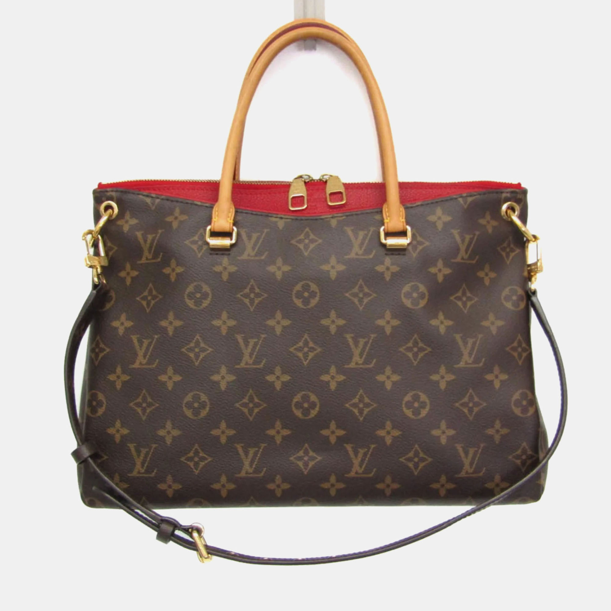 

Louis Vuitton Monogram Pallas Handbag Monogram Cerise, Brown