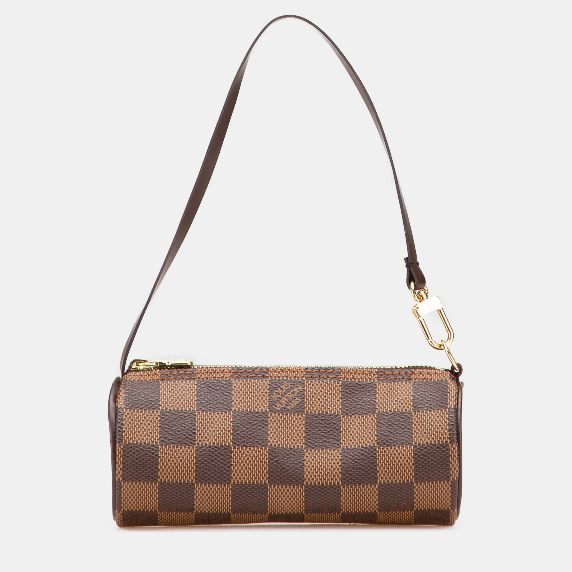

Louis Vuitton Papillon Brown Damier Ebene Coated Canvas Pochette Bag