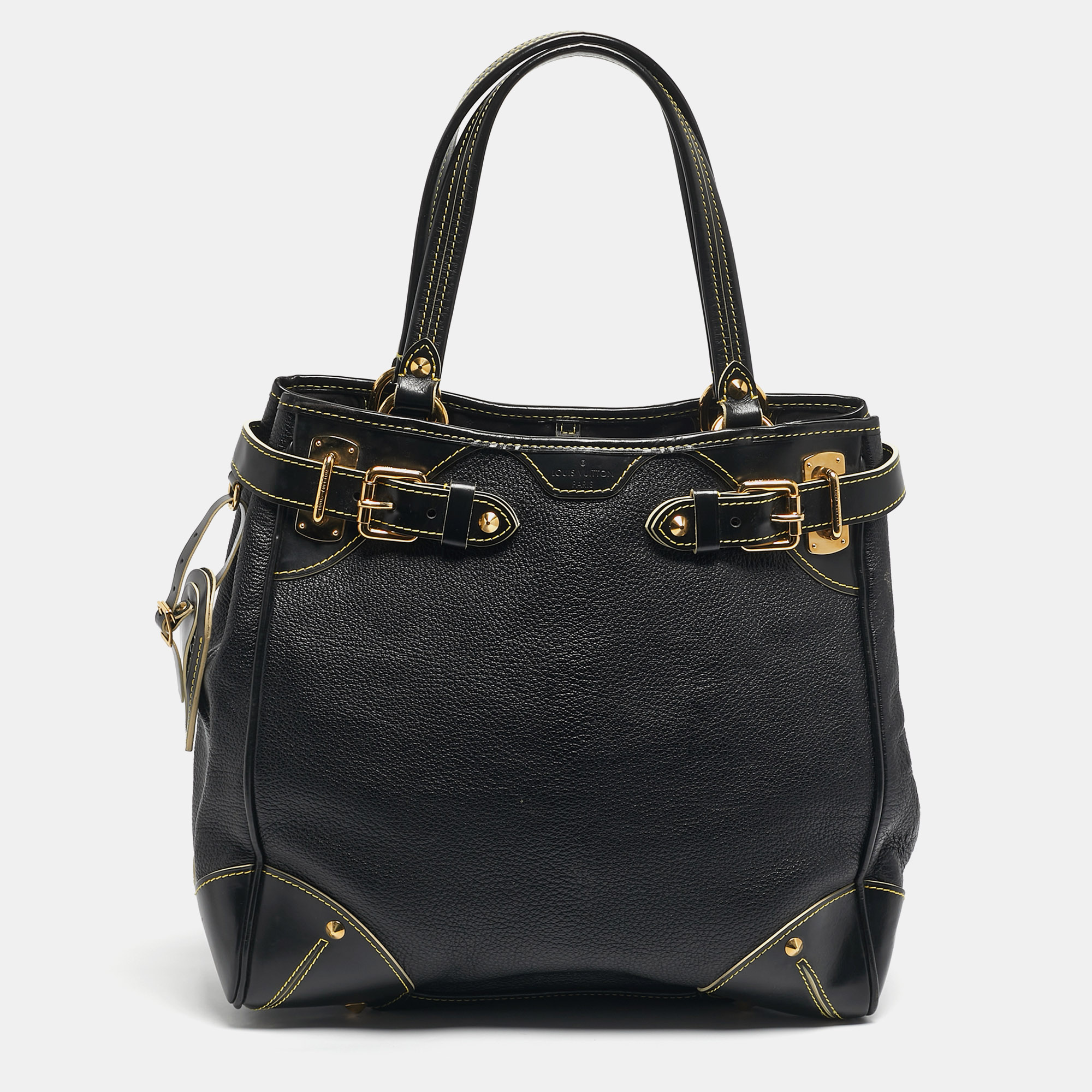 

Louis Vuitton Black Suhali Leather Le Majestueux Bag