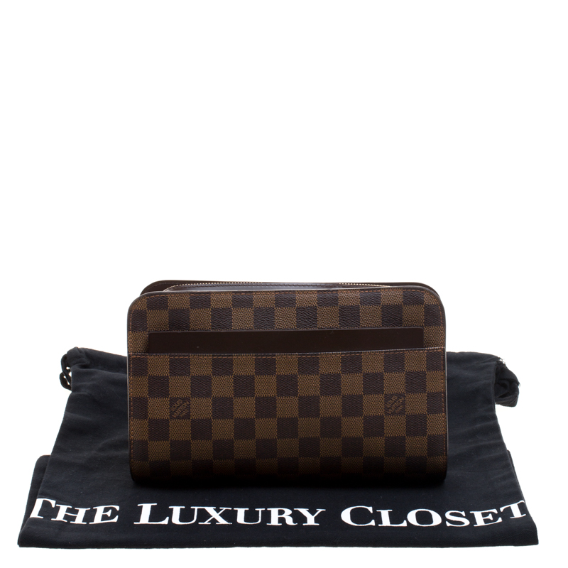 Louis Vuitton - Authenticated Saint-Louis Clutch Bag - Leather Brown Plain for Women, Never Worn