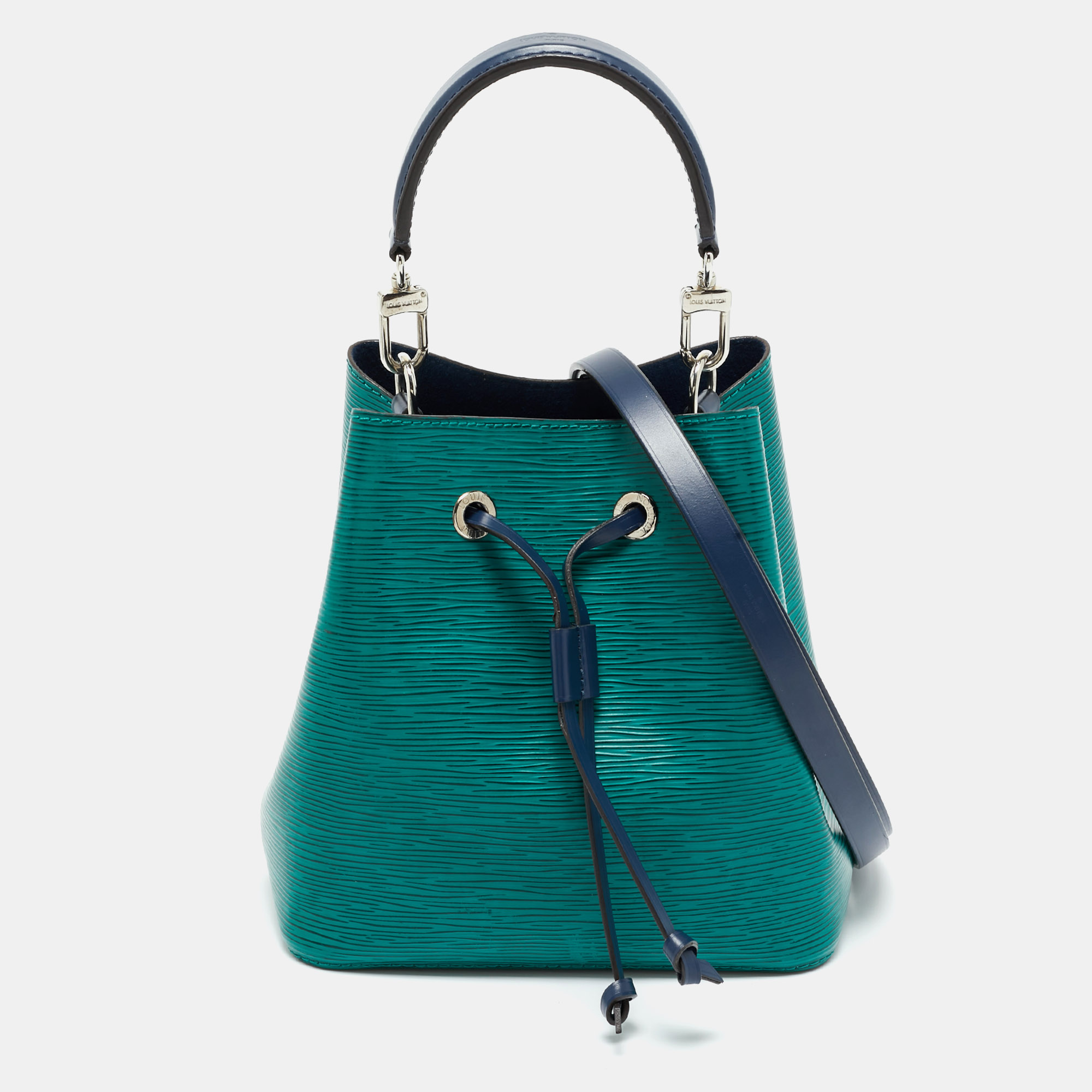 

Louis Vuitton Emerald/Indigo Epi Leather NeoNoe BB Bag, Multicolor