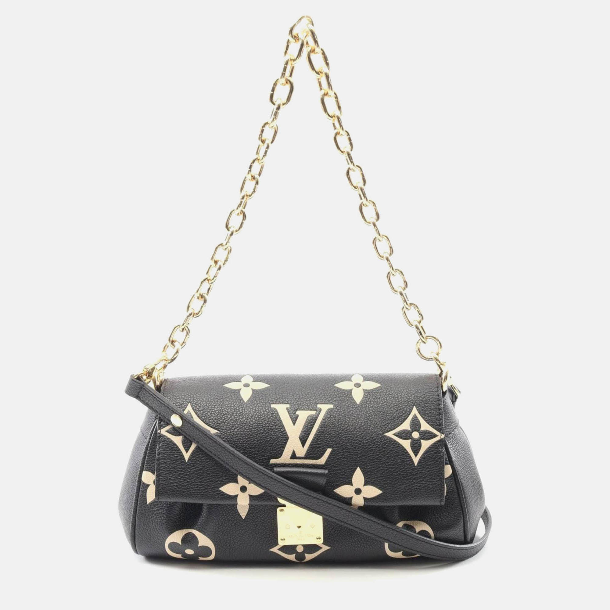 

Louis Vuitton Favorite NM Giant Monogram Black/Beige Leather Handbag