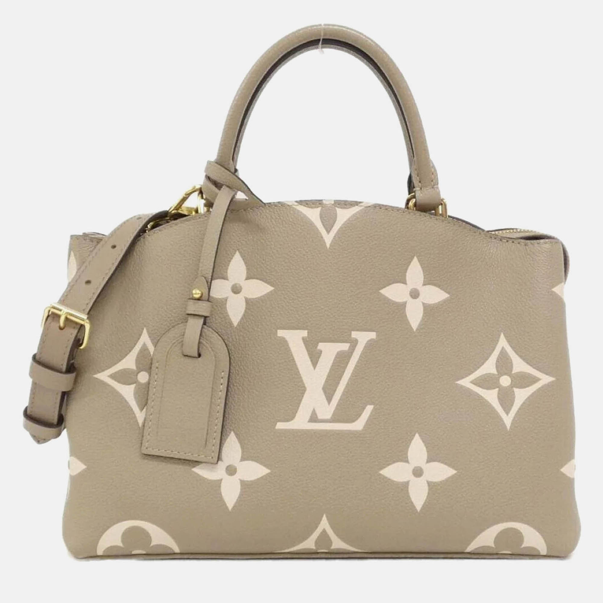 

Louis Vuitton Petit Palais PM Beige Monogram Empreinte Leather Handbag
