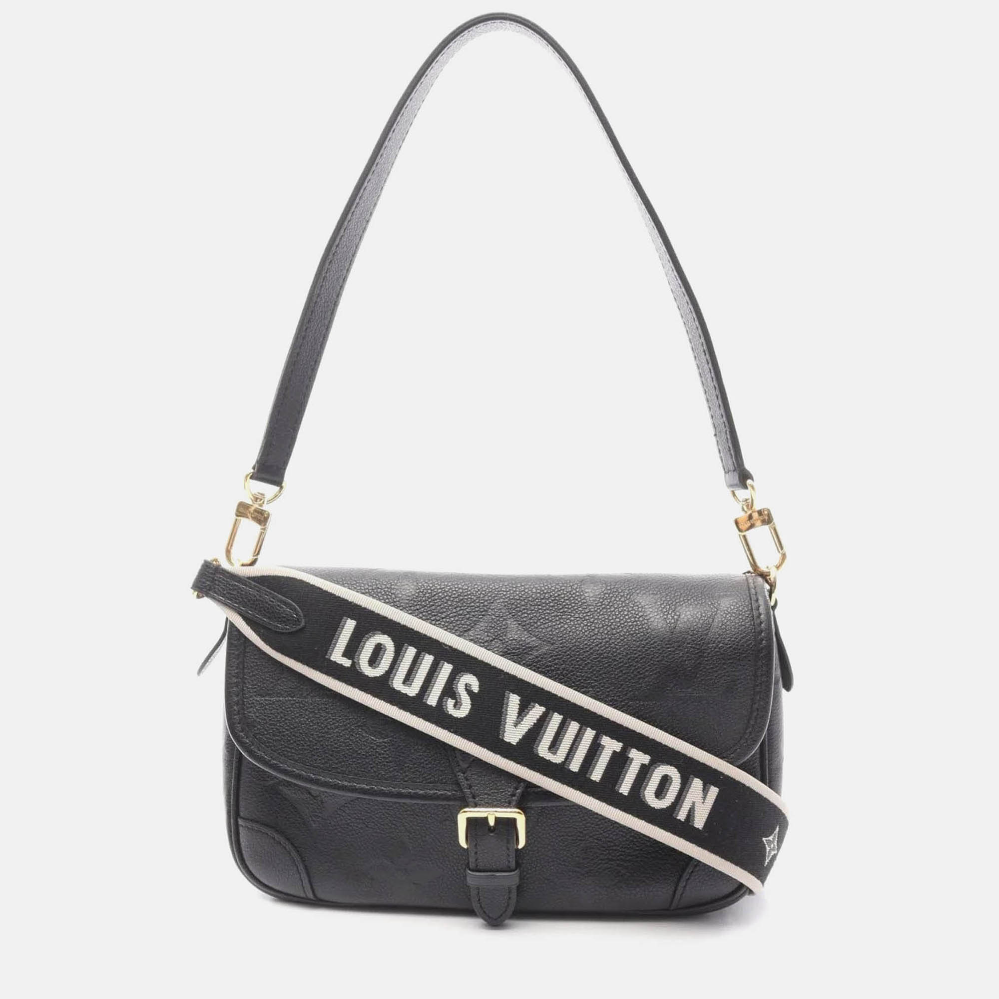 

Louis Vuitton Diane Monogram Empreinte Leather Handbag, Black