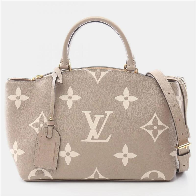 

Louis Vuitton Petit Palais PM Tourterelle Crème Monogram Empreinte Leather Handbag, Beige