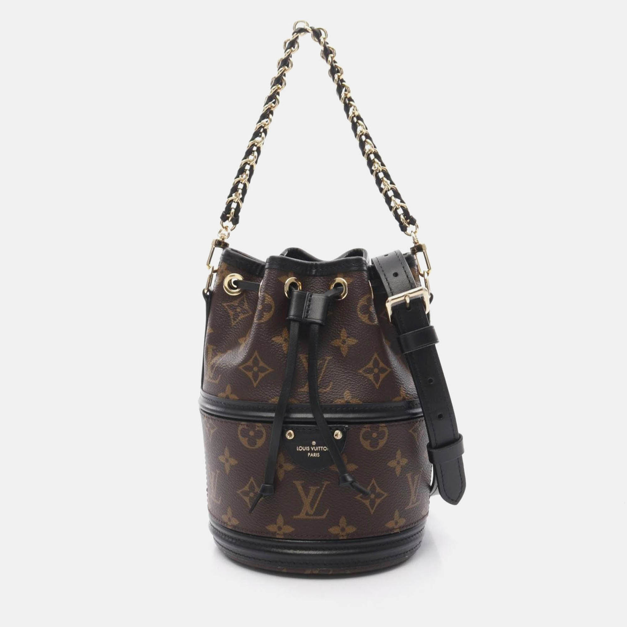 

Louis Vuitton Kanoe Brown/Black Coated Canvas Leather Handbag