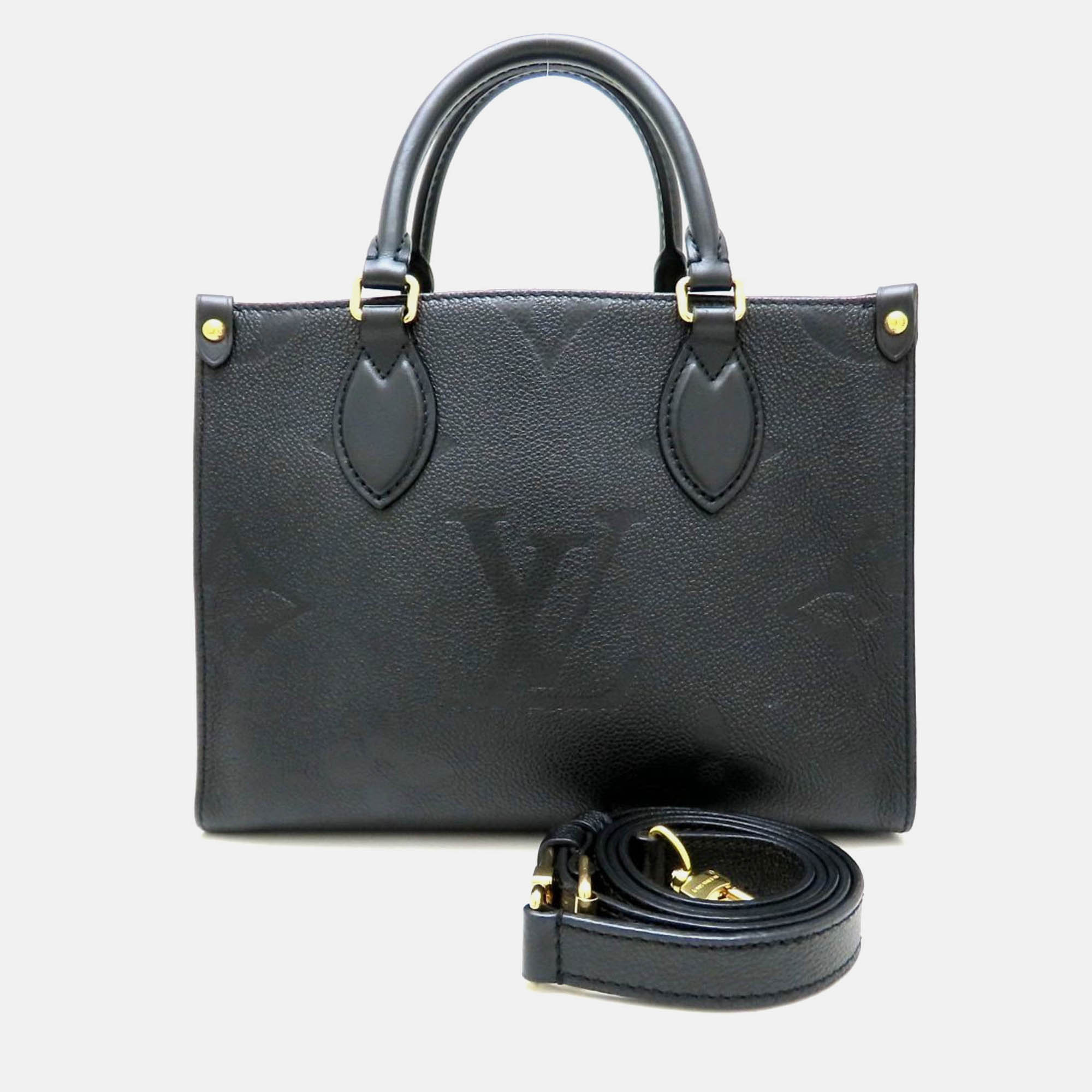 

Louis Vuitton Monogram Empreinte On The Go Pm Handbag Noir, Black