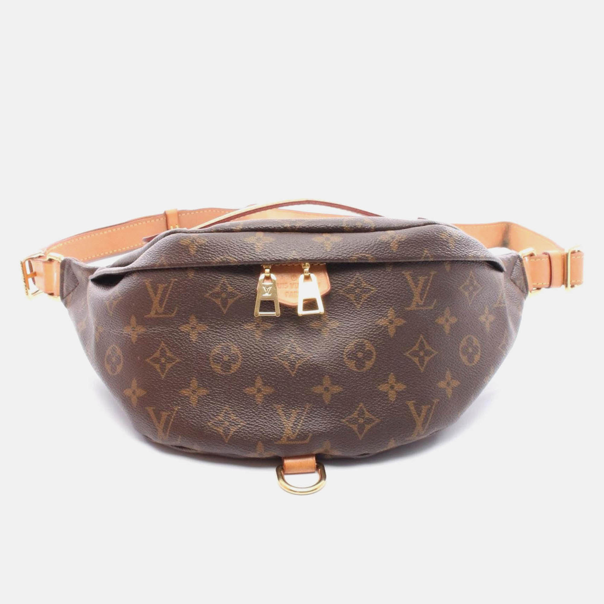 Pre-owned Louis Vuitton Bum Bag Waist Body Coated Canvas And Leather With Monogram Detailing Brown