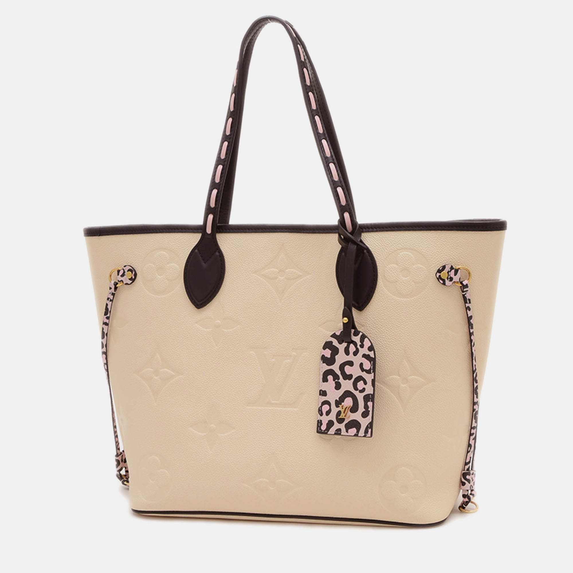

Louis Vuitton Monogram Empreinte Wild At Heart Neverfull Mm Tote Bag, Cream