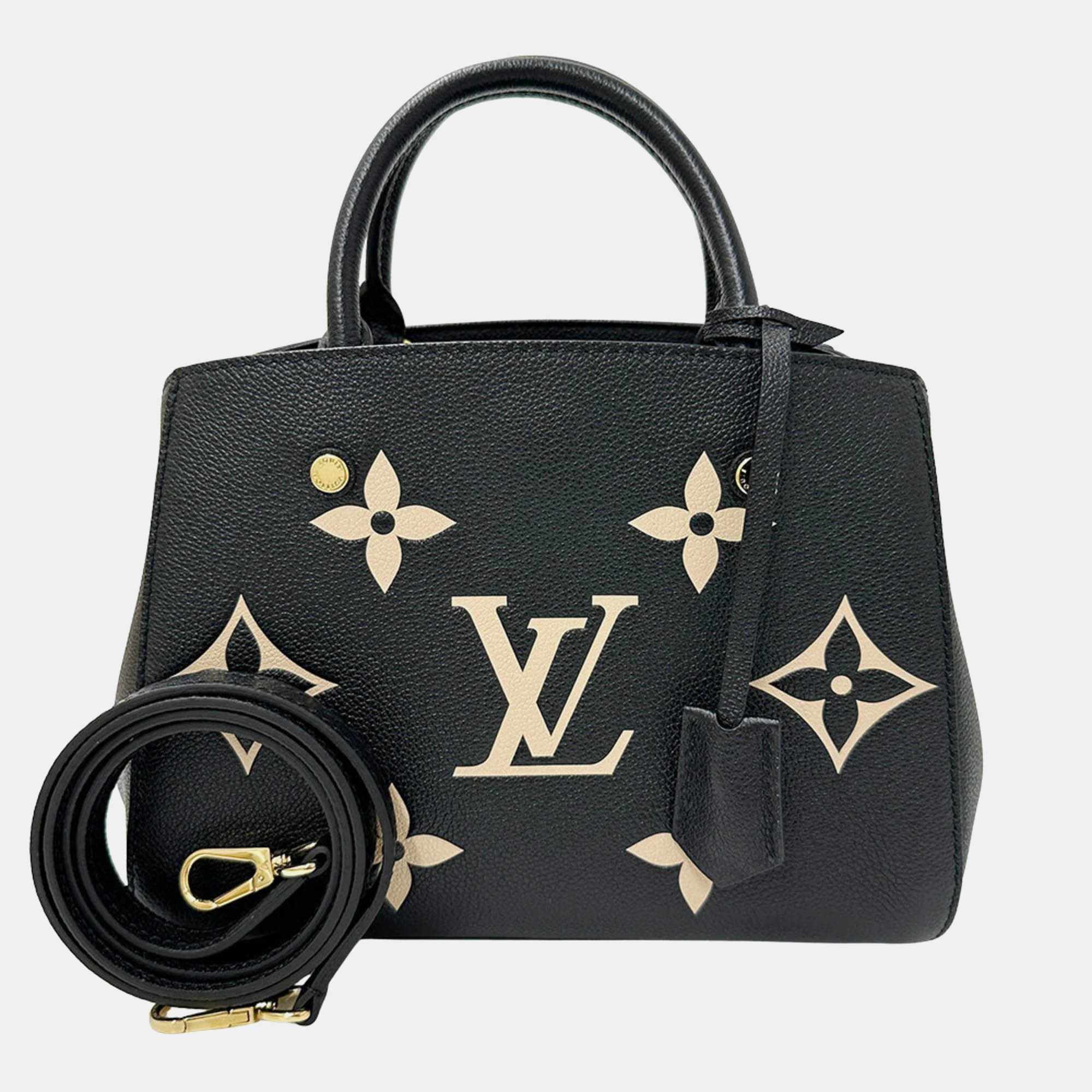 

Louis Vuitton Montaigne BB Black Monogram Empreinte Leather Shoulder Bag