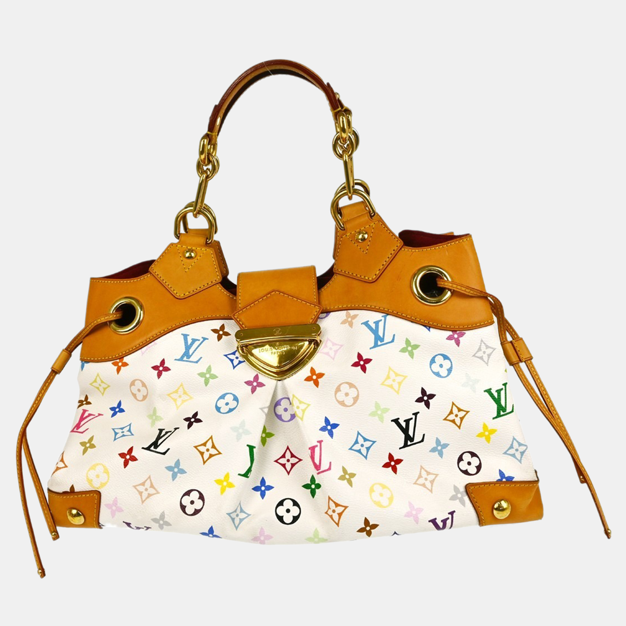 

Louis Vuitton Ursula White Multicolor Monogram Canvas Shoulder Bag