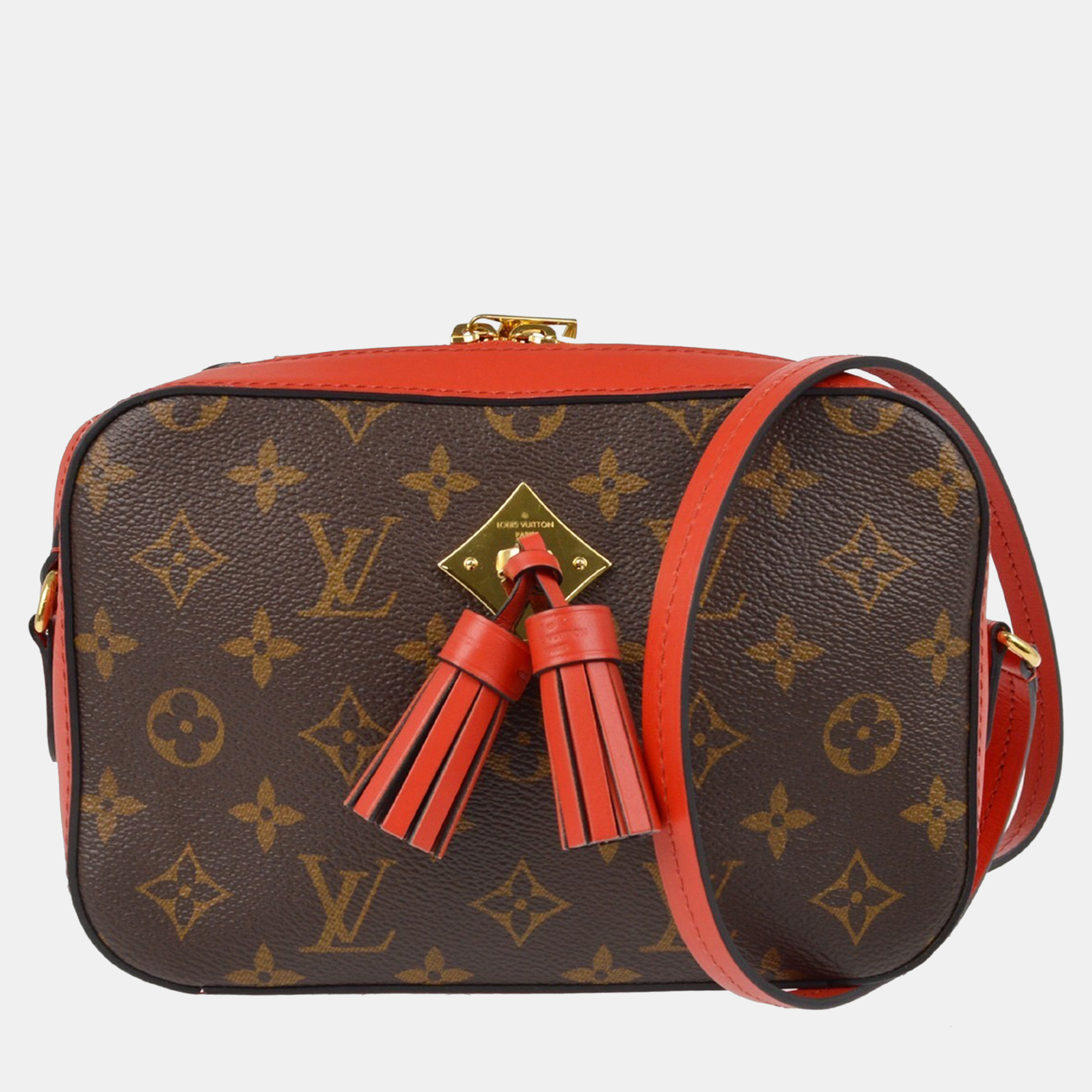 

Louis Vuitton Red Monogram Saintonge Shoulder Bag, Brown