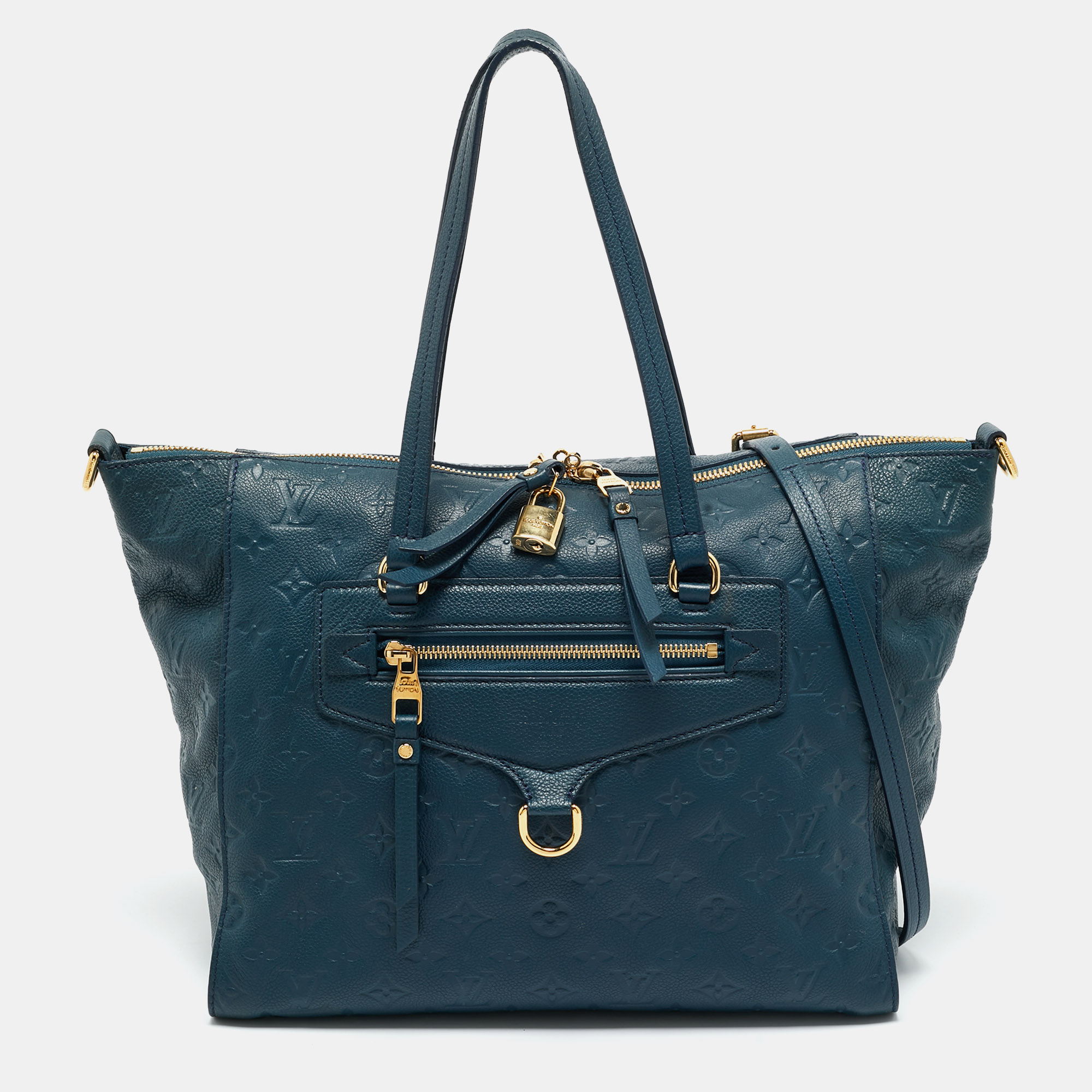 

Louis Vuitton Orage Empreinte Leather Lumineuse PM Bag, Blue