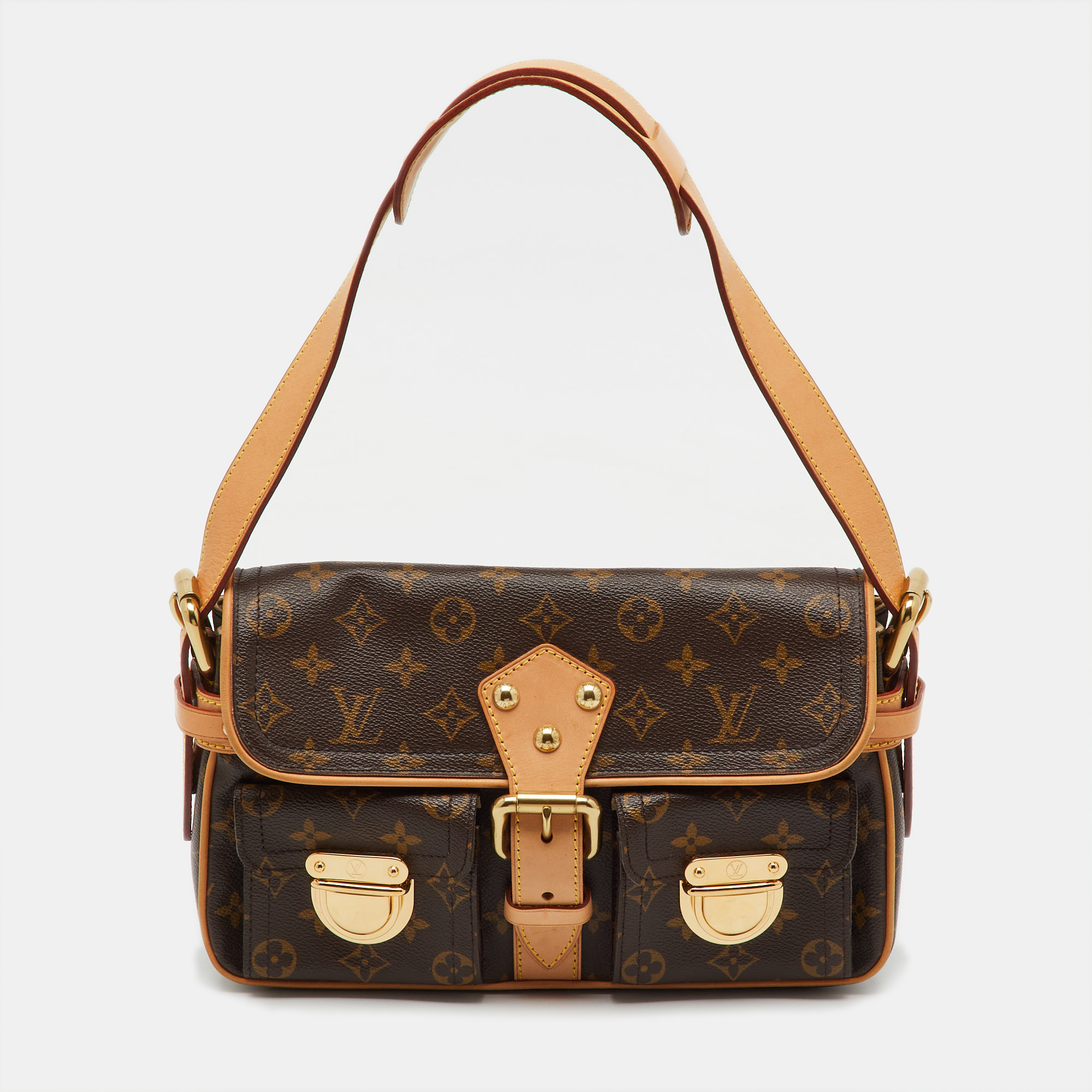 

Louis Vuitton Monogram Canvas Hudson PM Bag, Brown