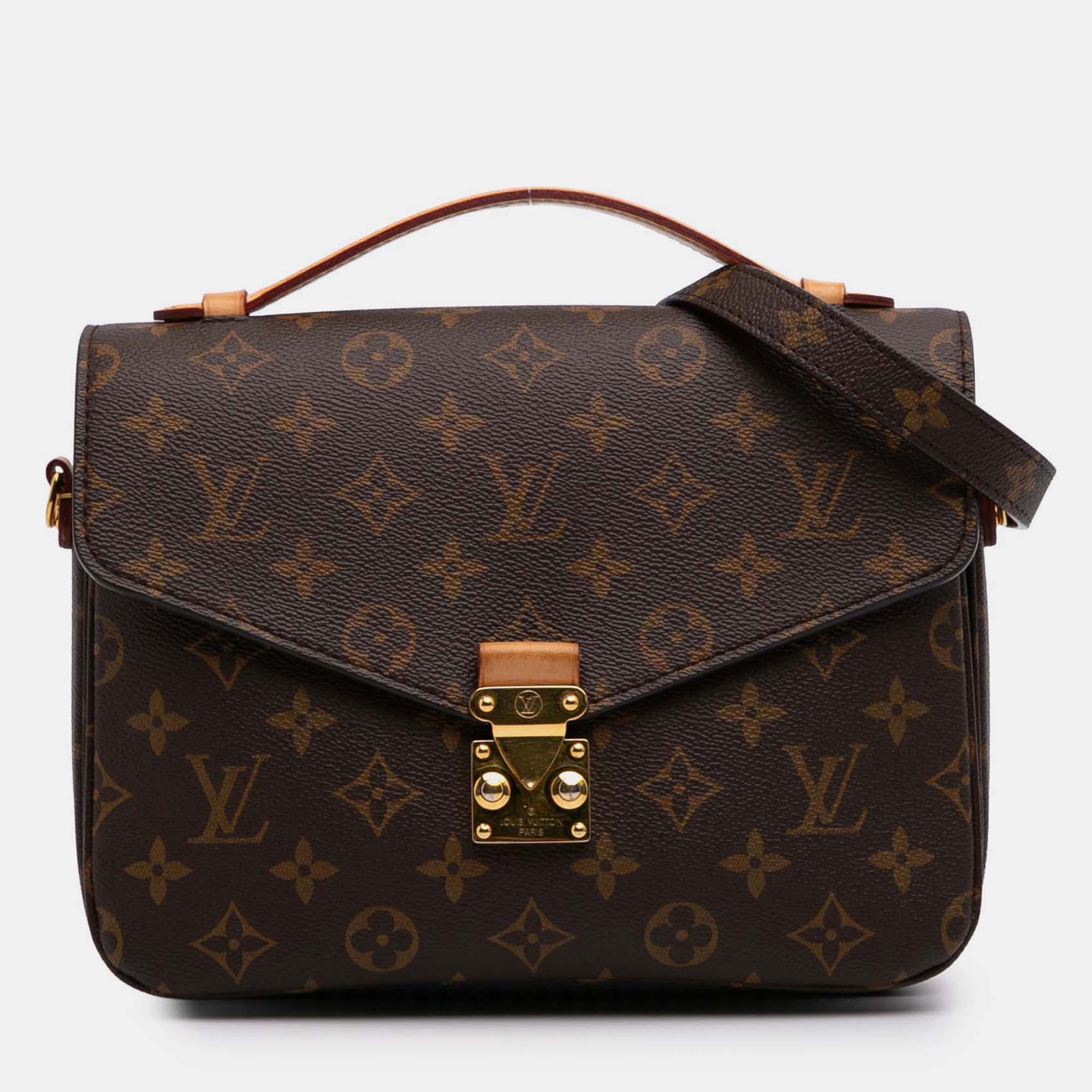 

Louis Vuitton Brown Monogram Pochette Metis