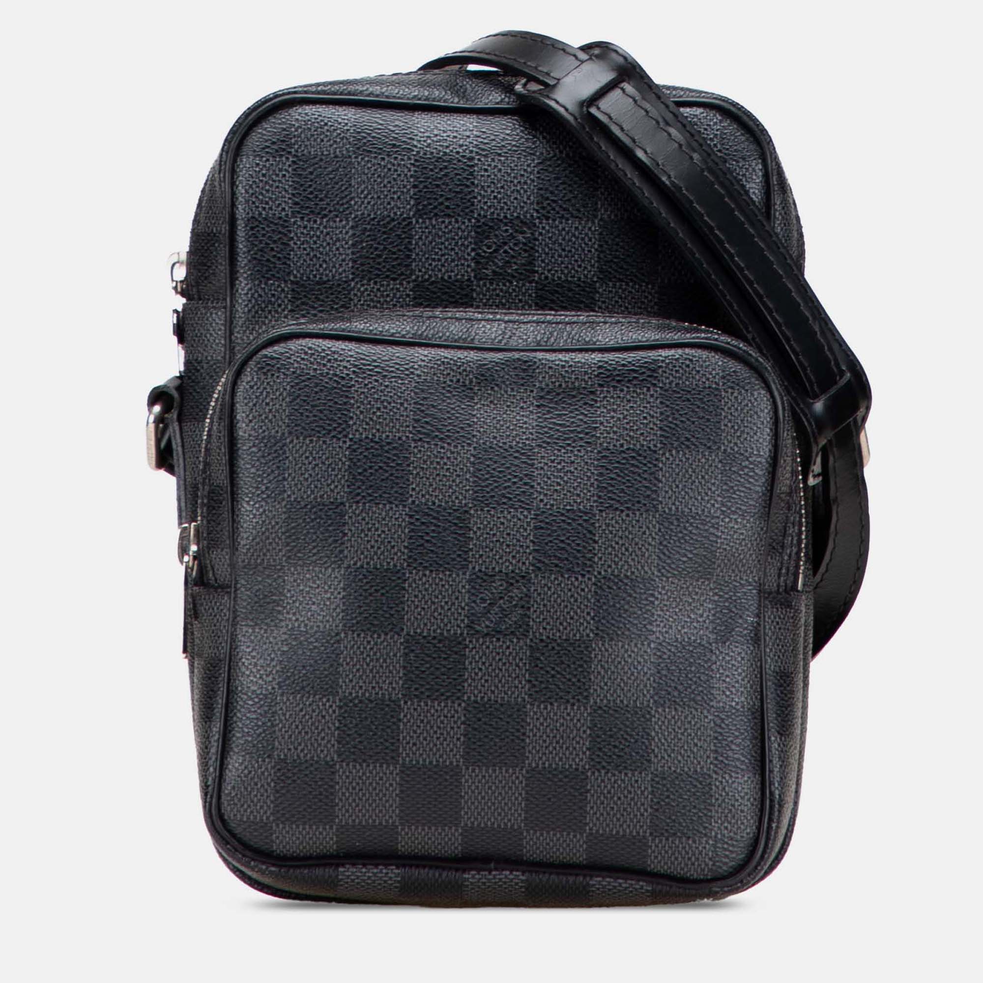 

Louis Vuitton Black Damier Graphite Rem Shoulder Bag