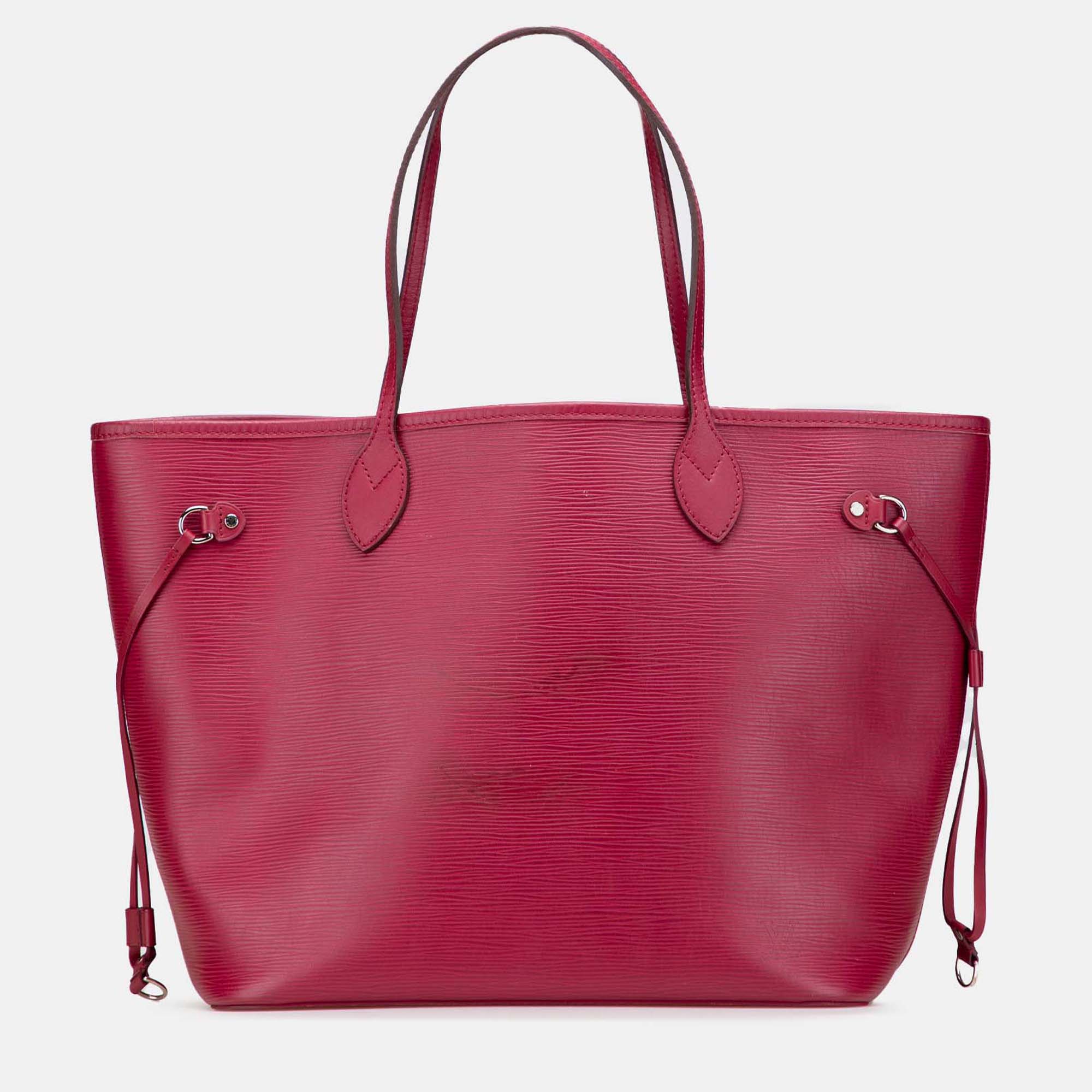 

Louis Vuitton Pink Epi Neverfull MM