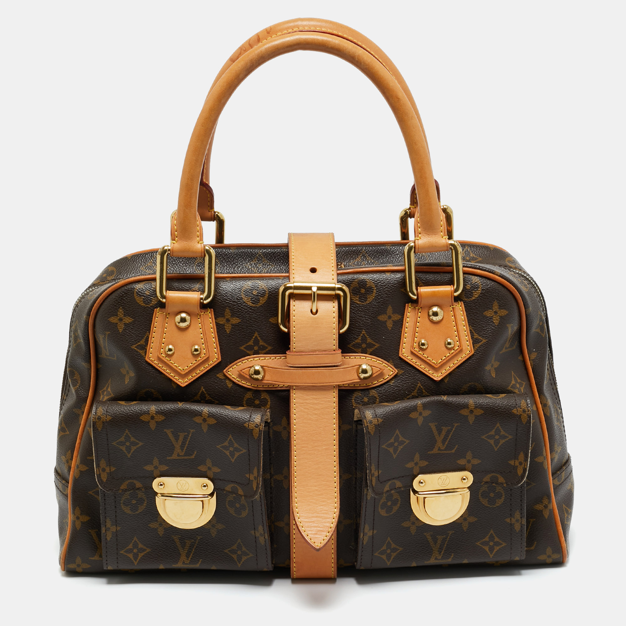 

Louis Vuitton Monogram Canvas Manhattan GM Bag, Brown