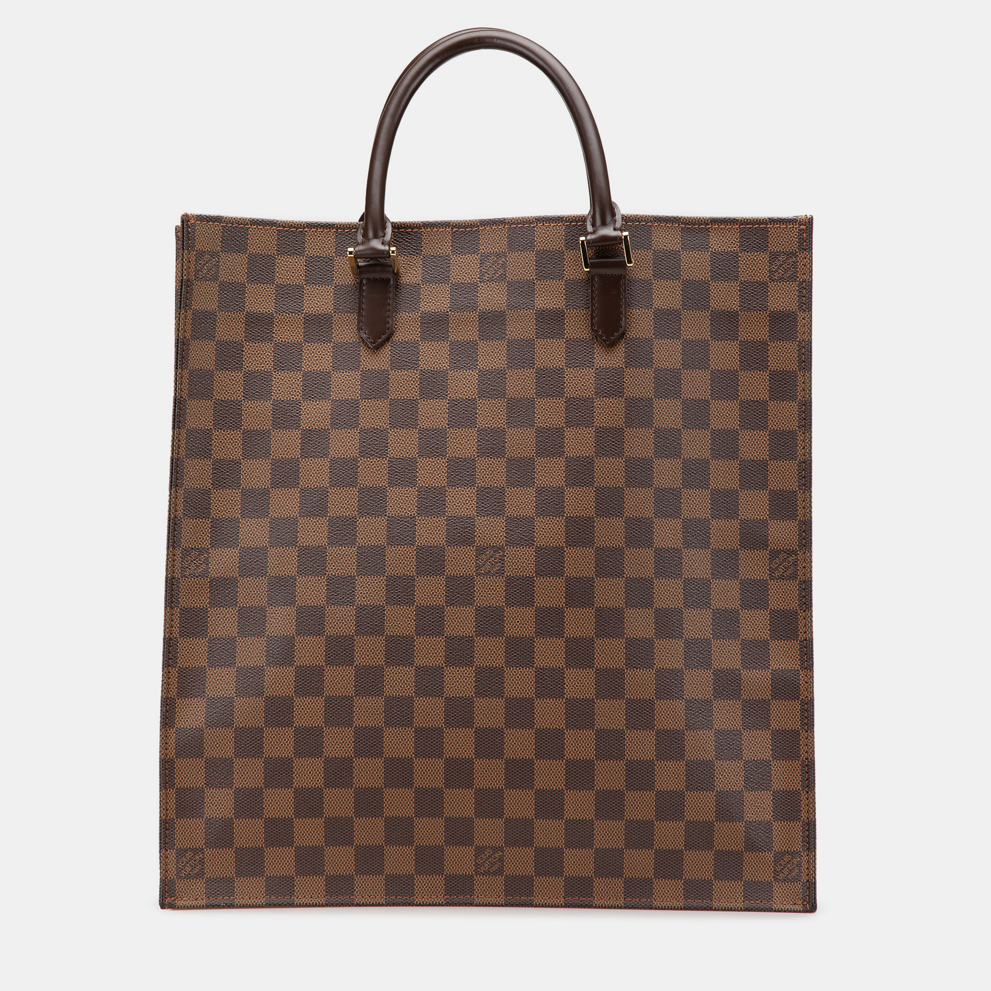

Louis Vuitton Brown Damier Ebene Sac Plat