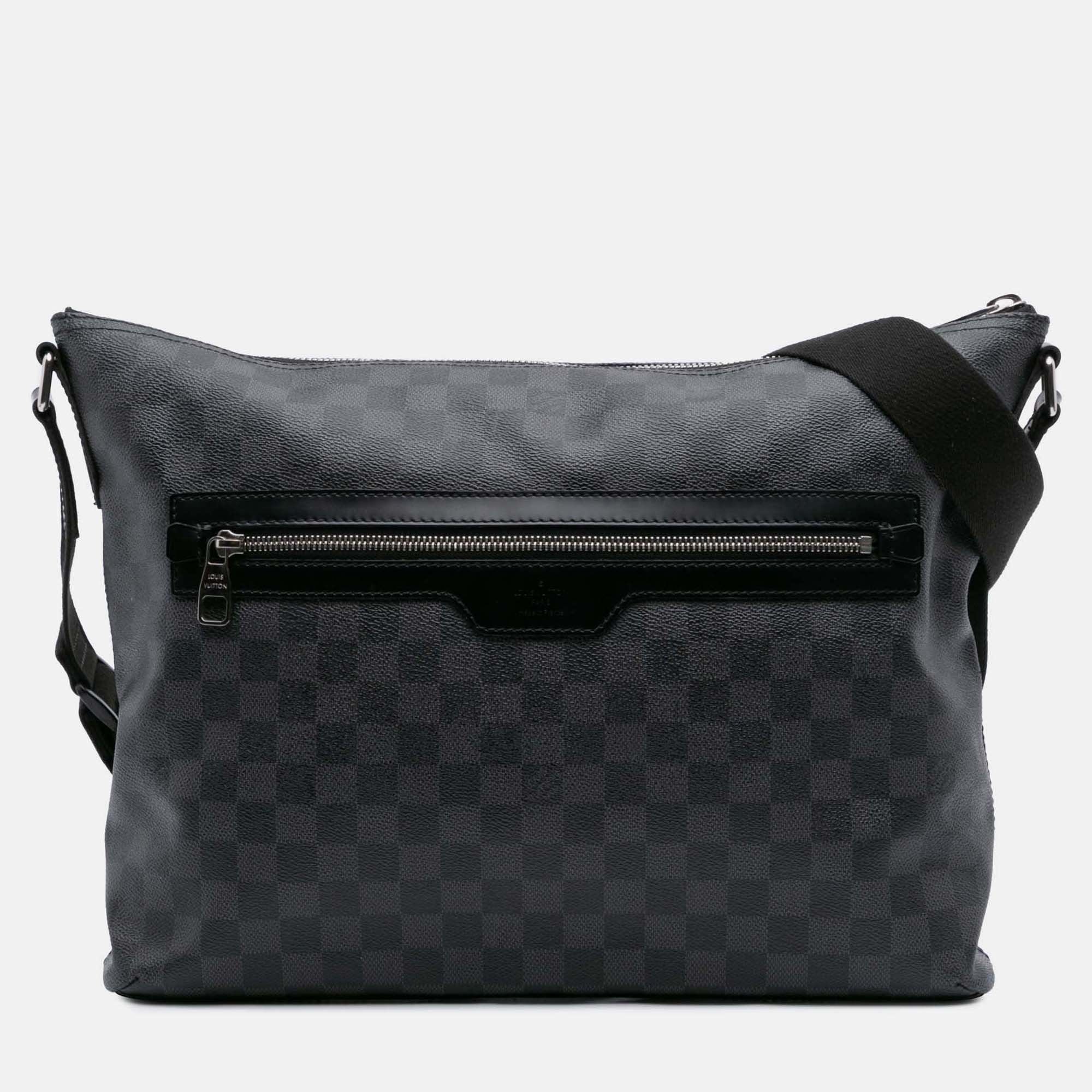 

Louis Vuitton Black Damier Graphite Mick MM Bag