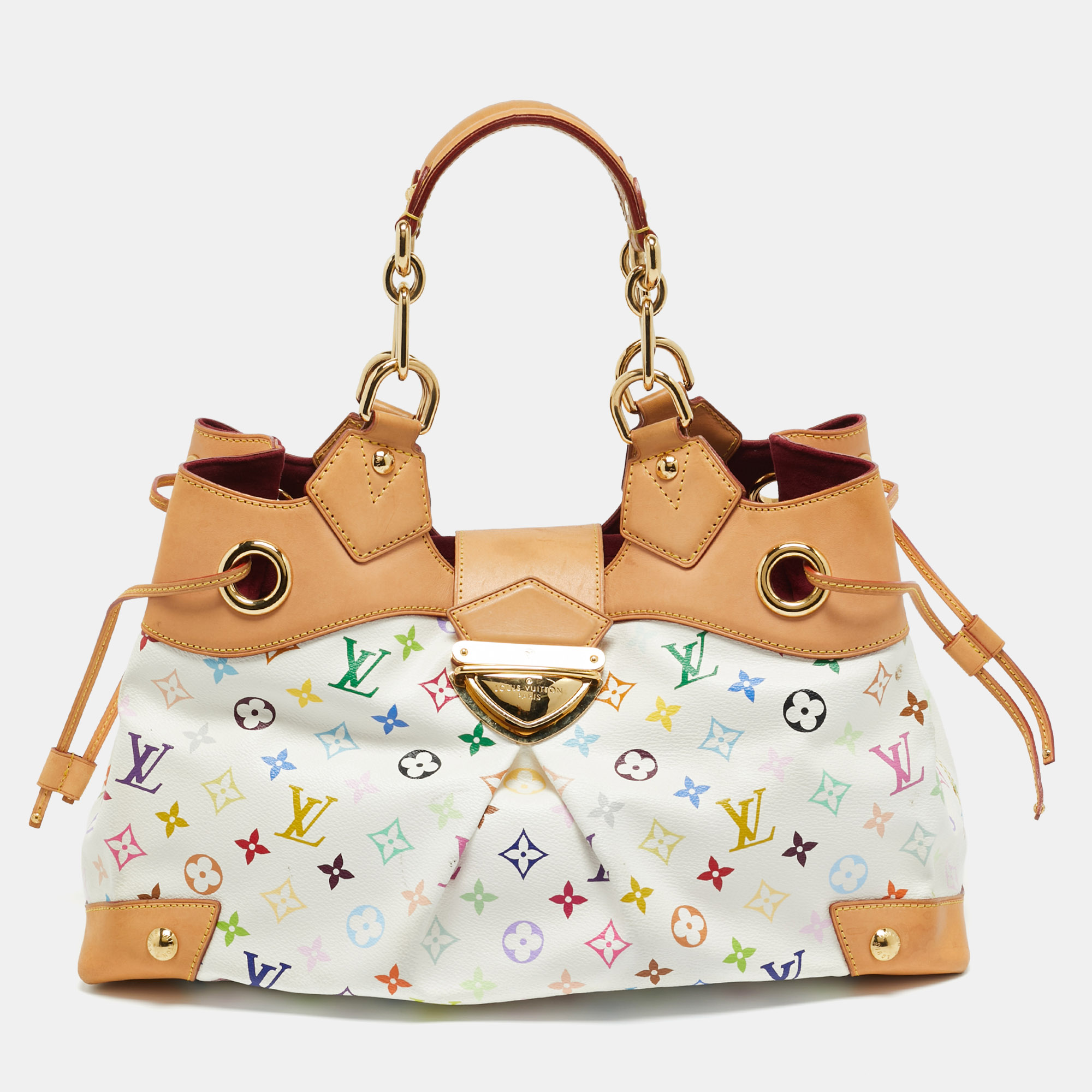 

Louis Vuitton White Multicolor Monogram Canvas Ursula Bag