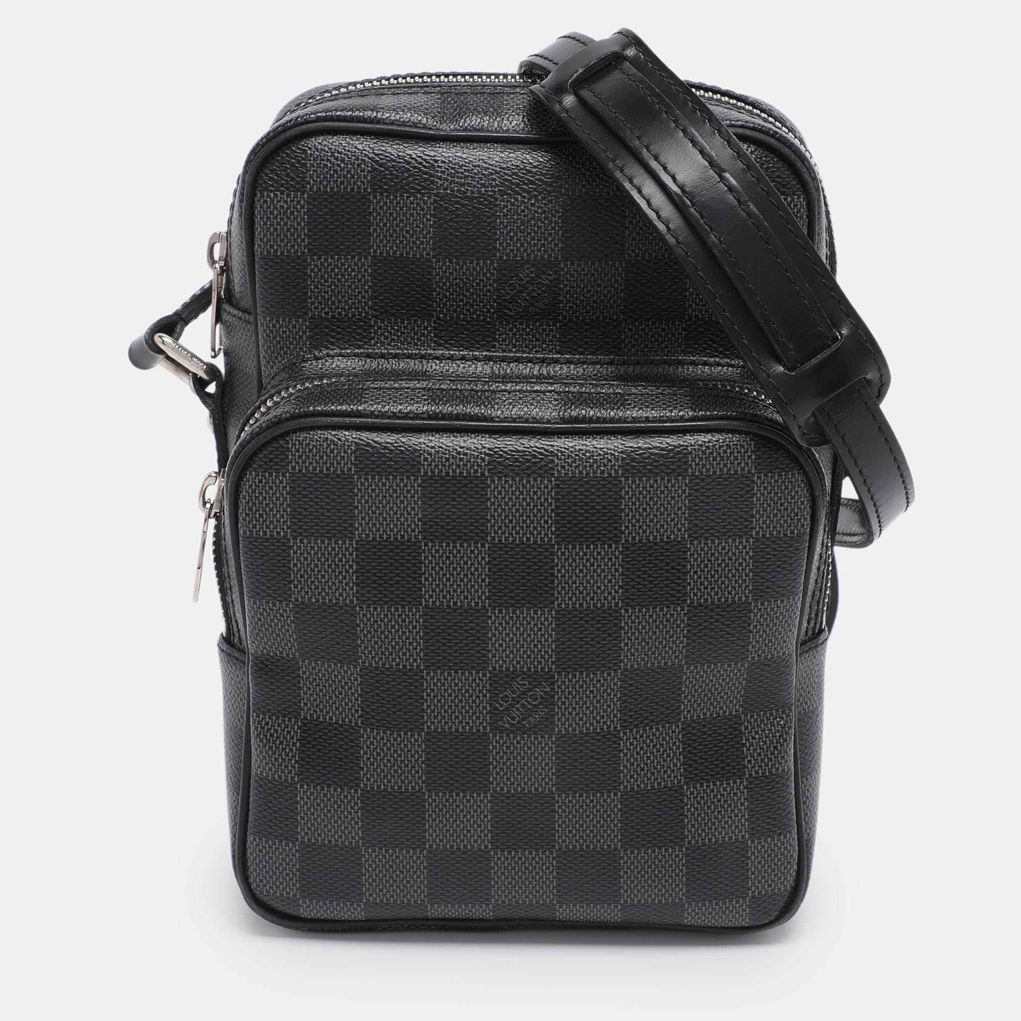 

Louis Vuitton Damier Graphite Canvas Rem Crossbody Bag, Grey